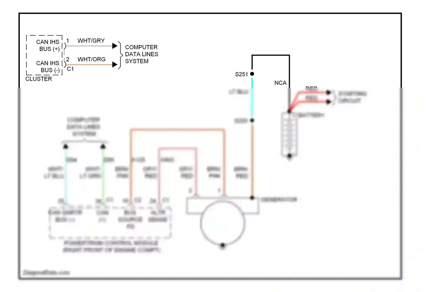 Dodge Durango III (2010-2013) computer data lines system wiring diagram  (45 of 55)
