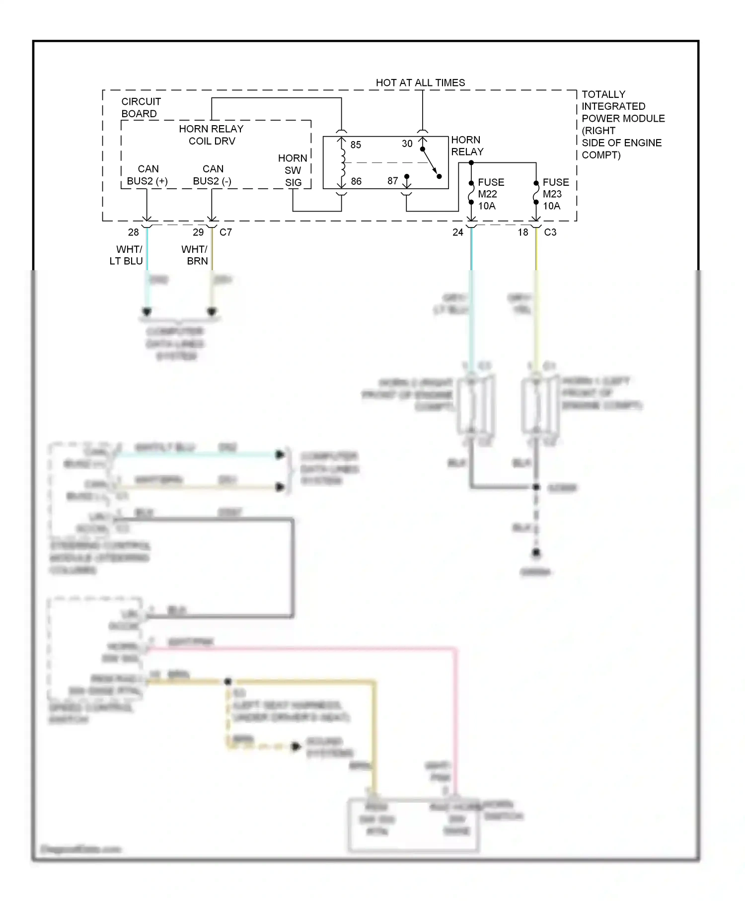 Dodge Durango III (2010-2013) computer data lines system wiring diagram  (23 of 55)