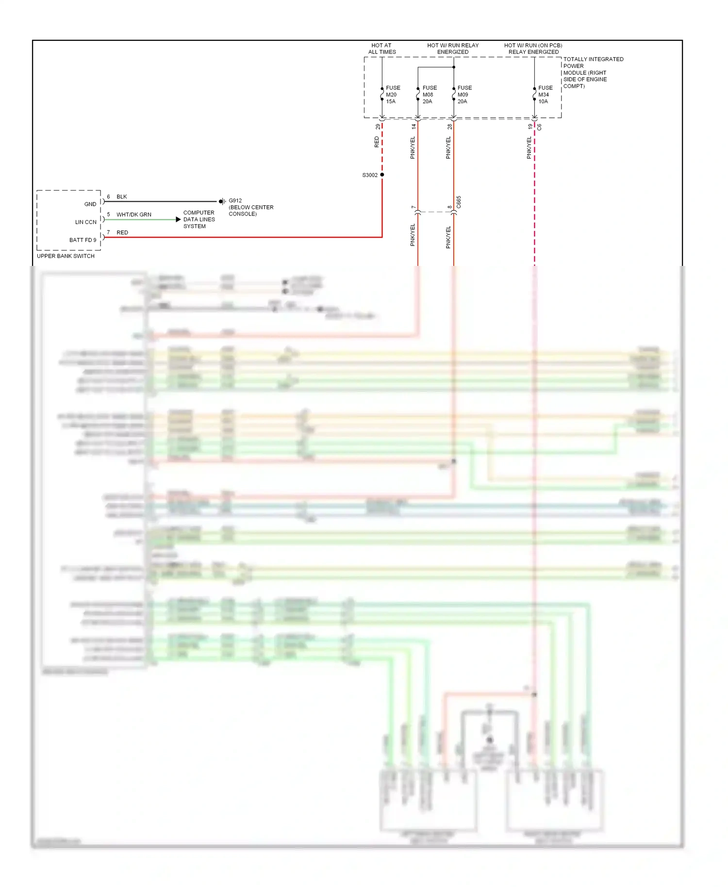 Dodge Durango III (2010-2013) computer data lines system wiring diagram  (14 of 55)