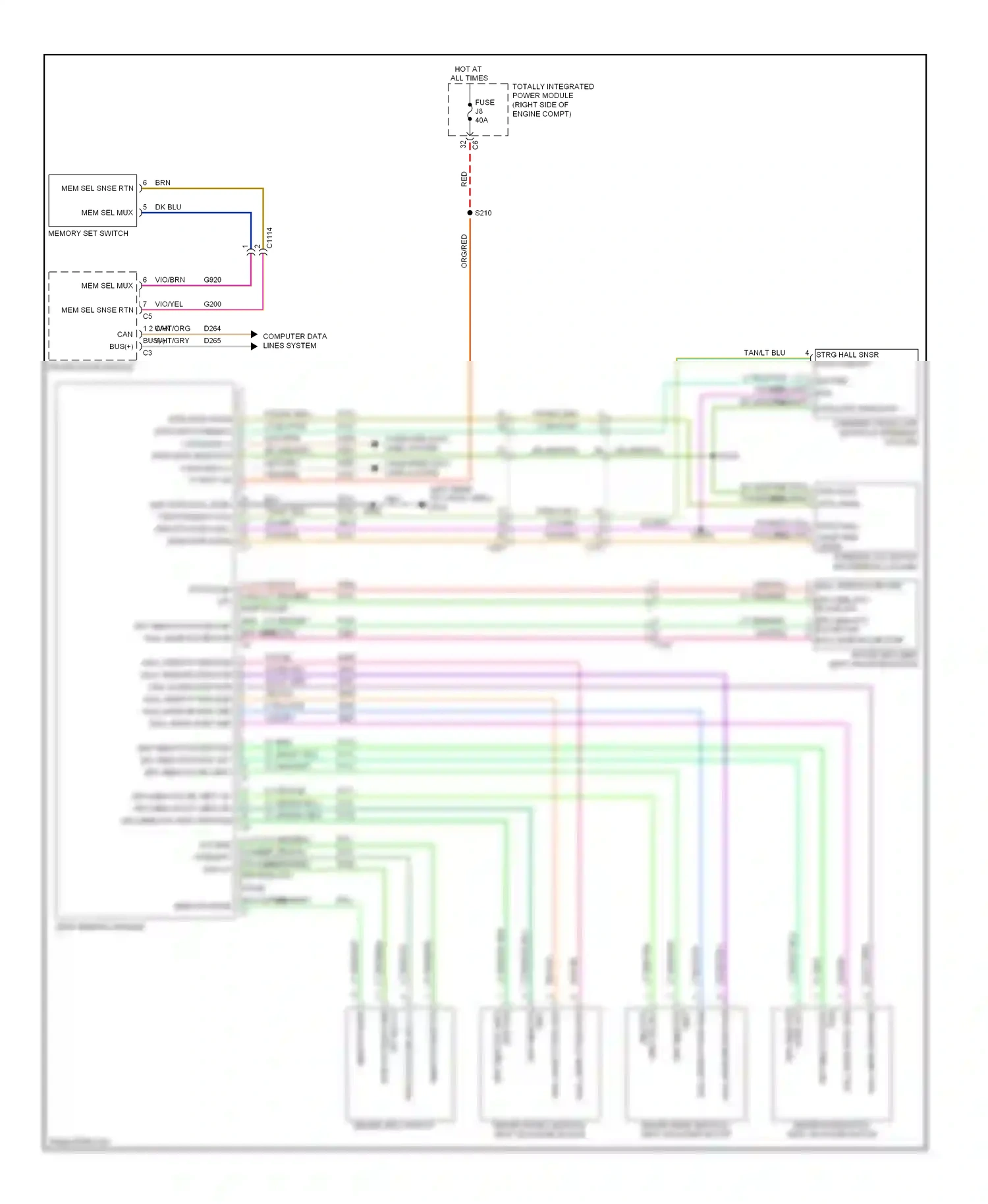 Dodge Durango III (2010-2013) computer data lines system wiring diagram  (9 of 55)