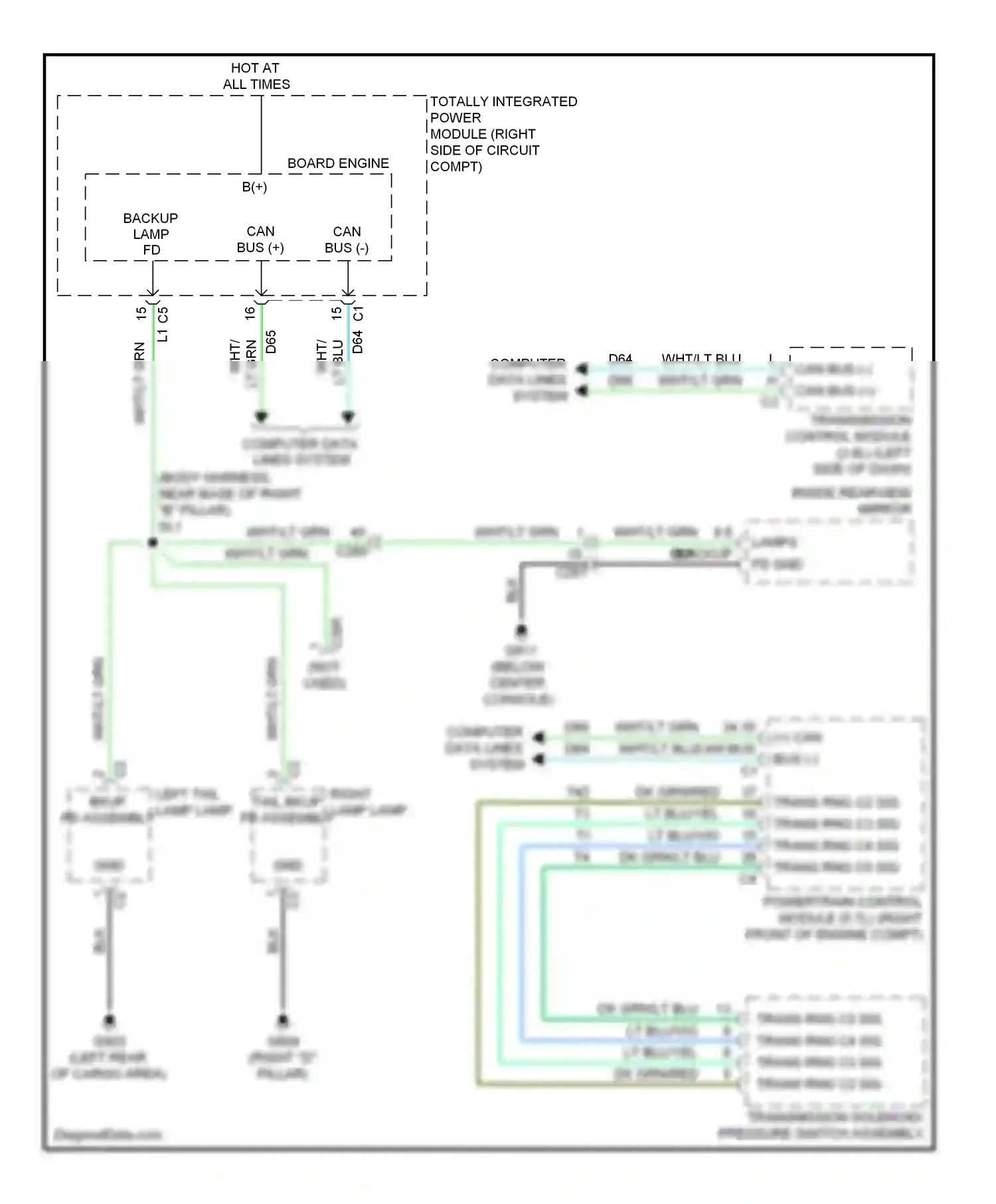 Dodge Durango III (2010-2013) computer data lines system wiring diagram  (1 of 55)