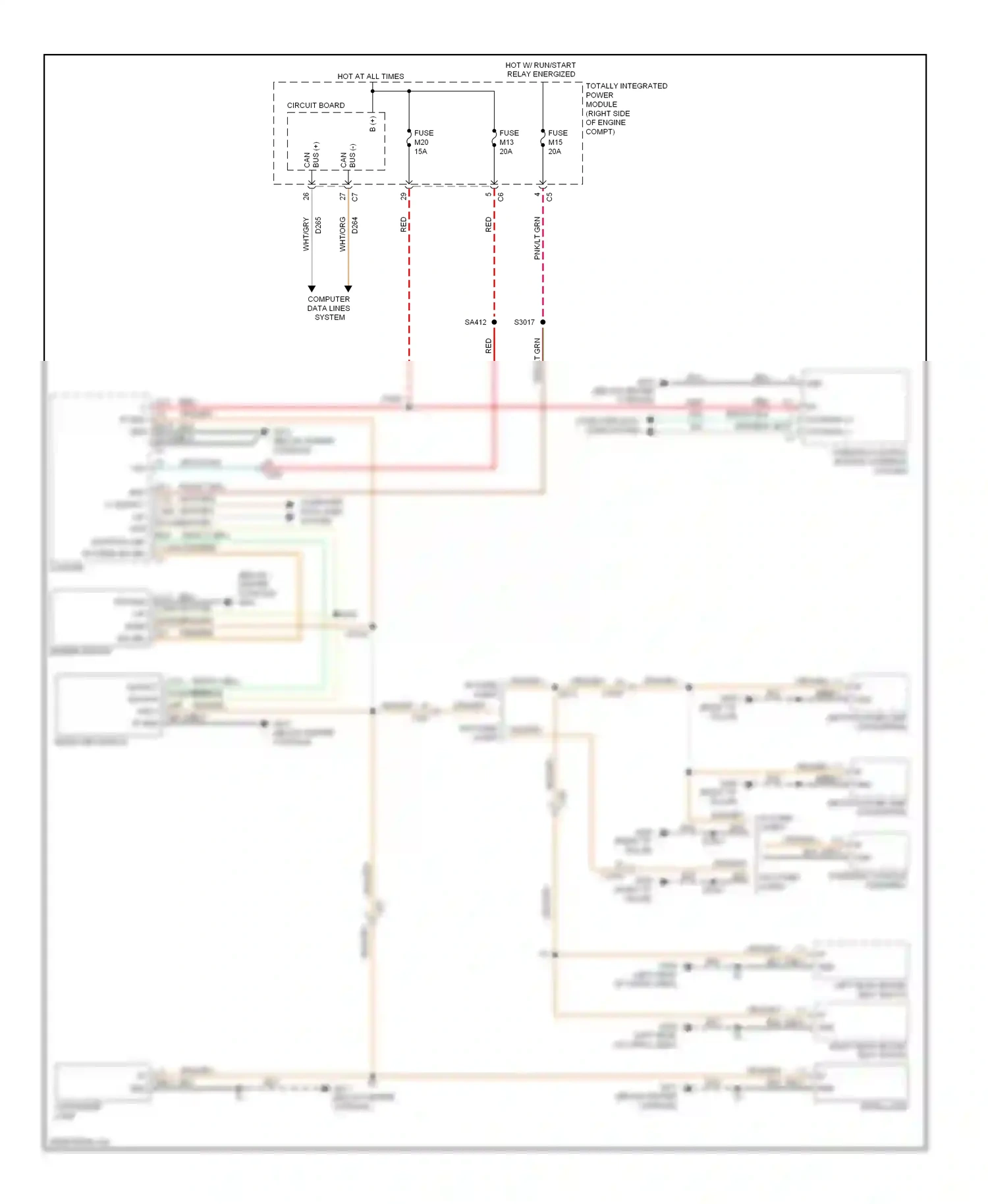 Dodge Durango III (2010-2013) computer data lines system wiring diagram  (34 of 55)