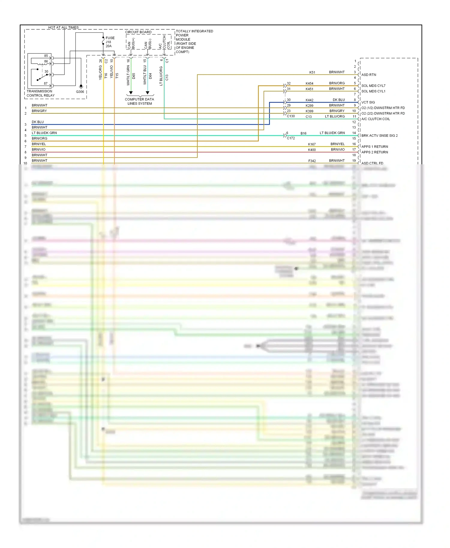Dodge Durango III (2010-2013) computer data lines system wiring diagram  (55 of 55)