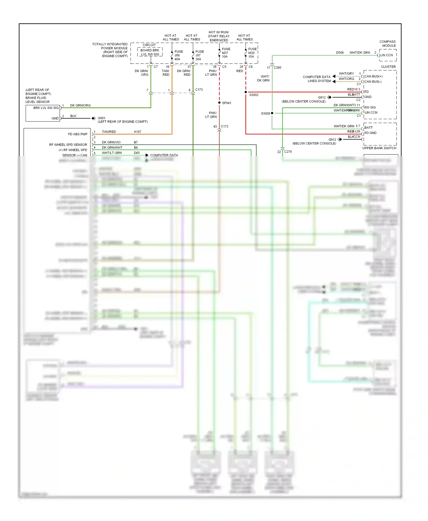 Dodge Durango III (2010-2013) computer data lines system wiring diagram  (31 of 55)