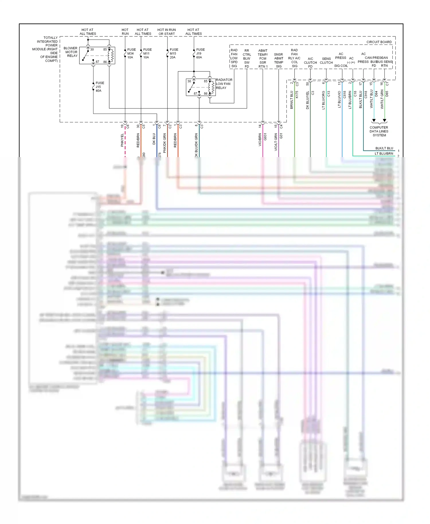 Dodge Durango III (2010-2013) computer data lines system wiring diagram  (35 of 55)