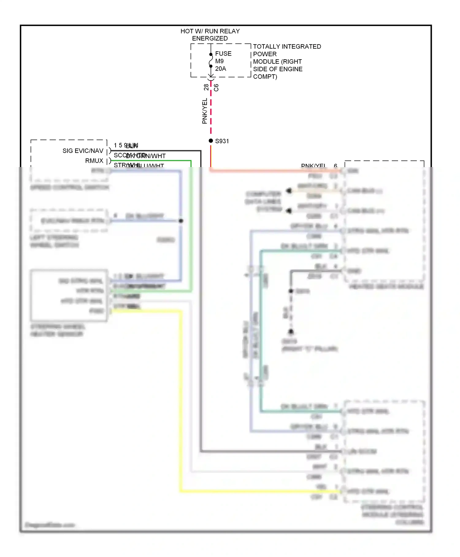 Dodge Durango III (2010-2013) computer data lines system wiring diagram  (15 of 55)
