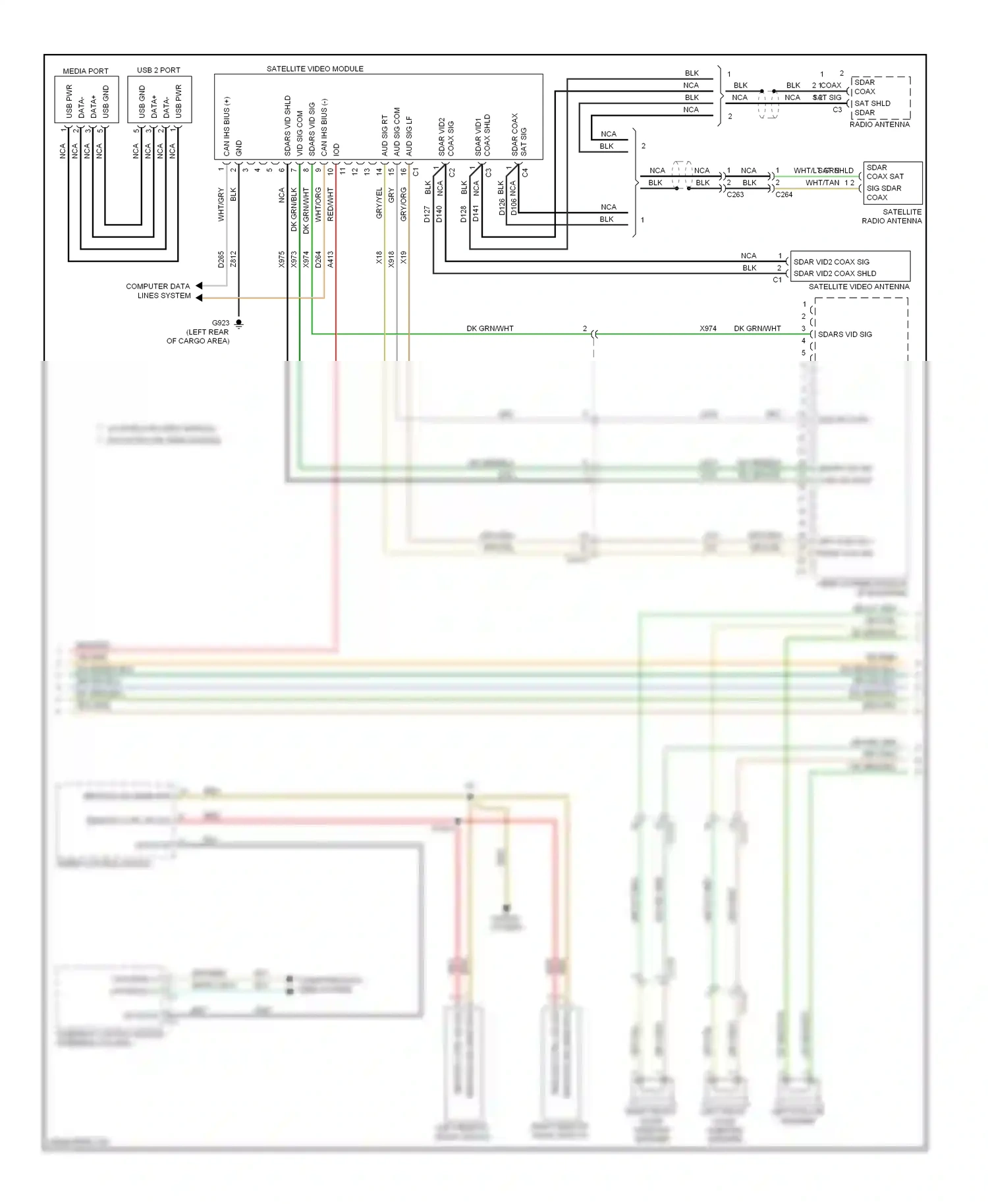 Dodge Durango III (2010-2013) data wiring diagram  (1 of 2)