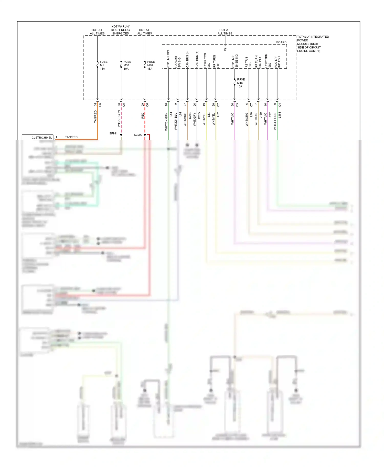 Dodge Durango III (2010-2013) fuse wiring diagram  (3 of 50)