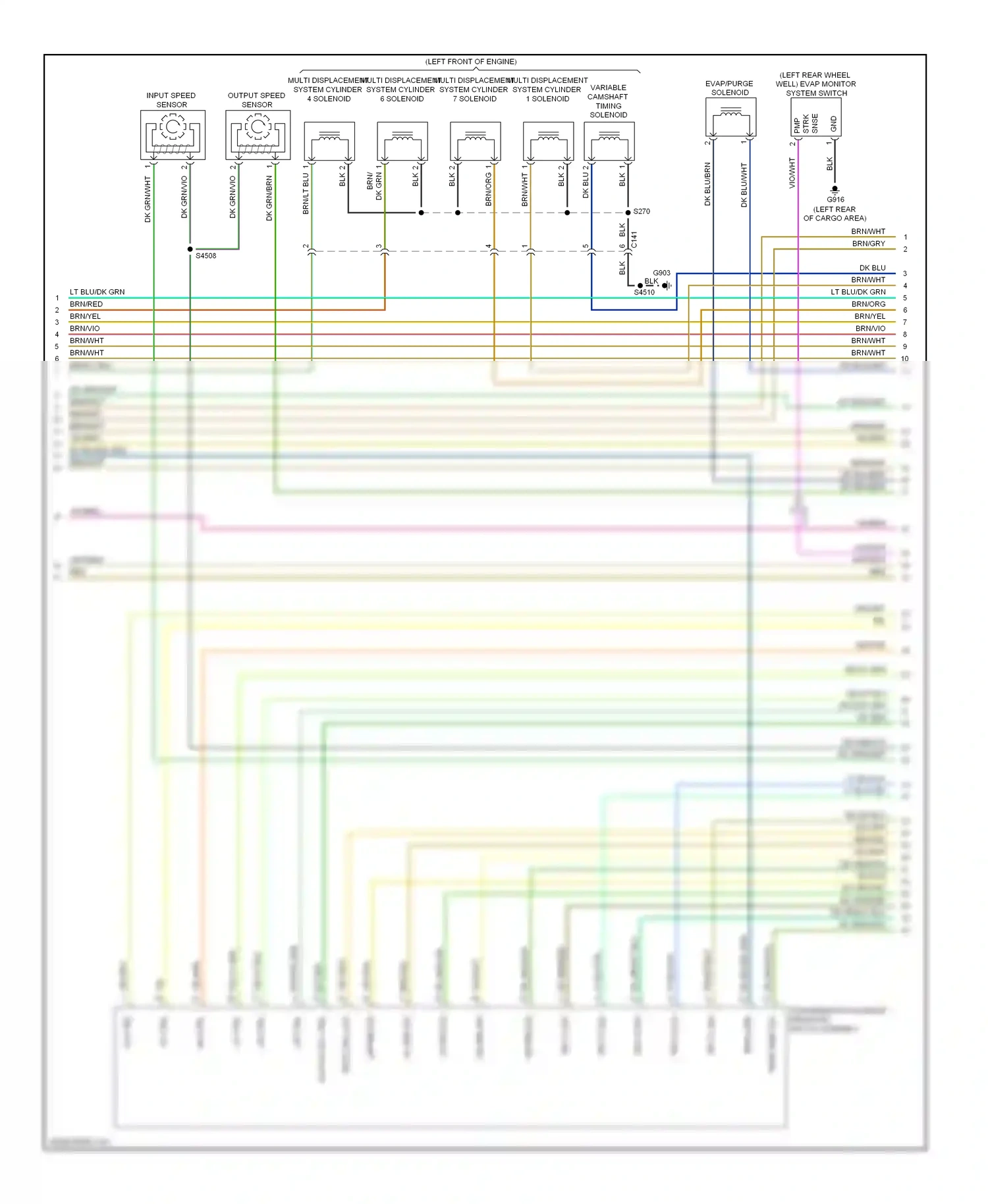 Dodge Durango III (2010-2013) output speed sensor wiring diagram  (3 of 3)