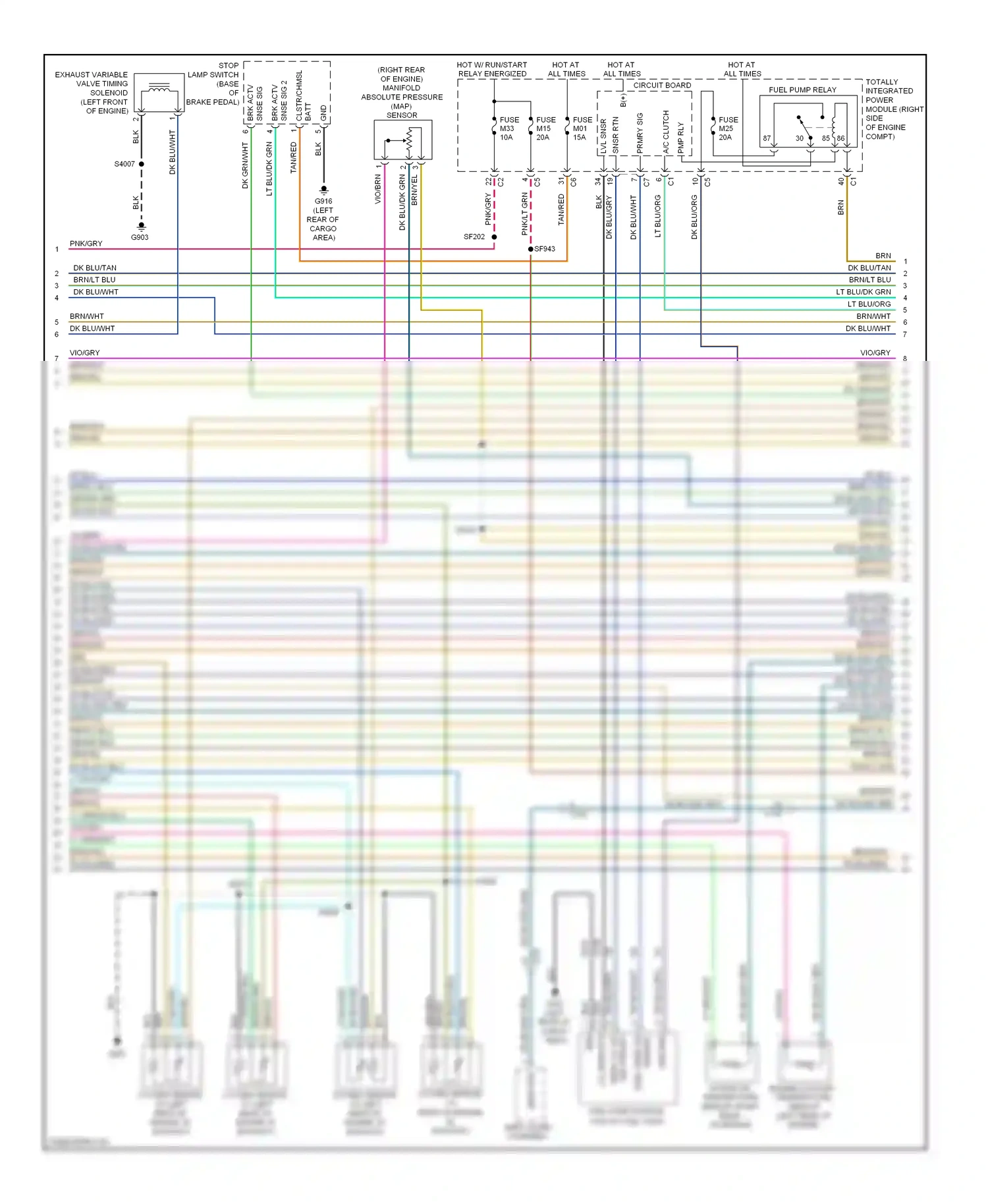 Dodge Durango III (2010-2013) primary wiring diagram  (1 of 2)