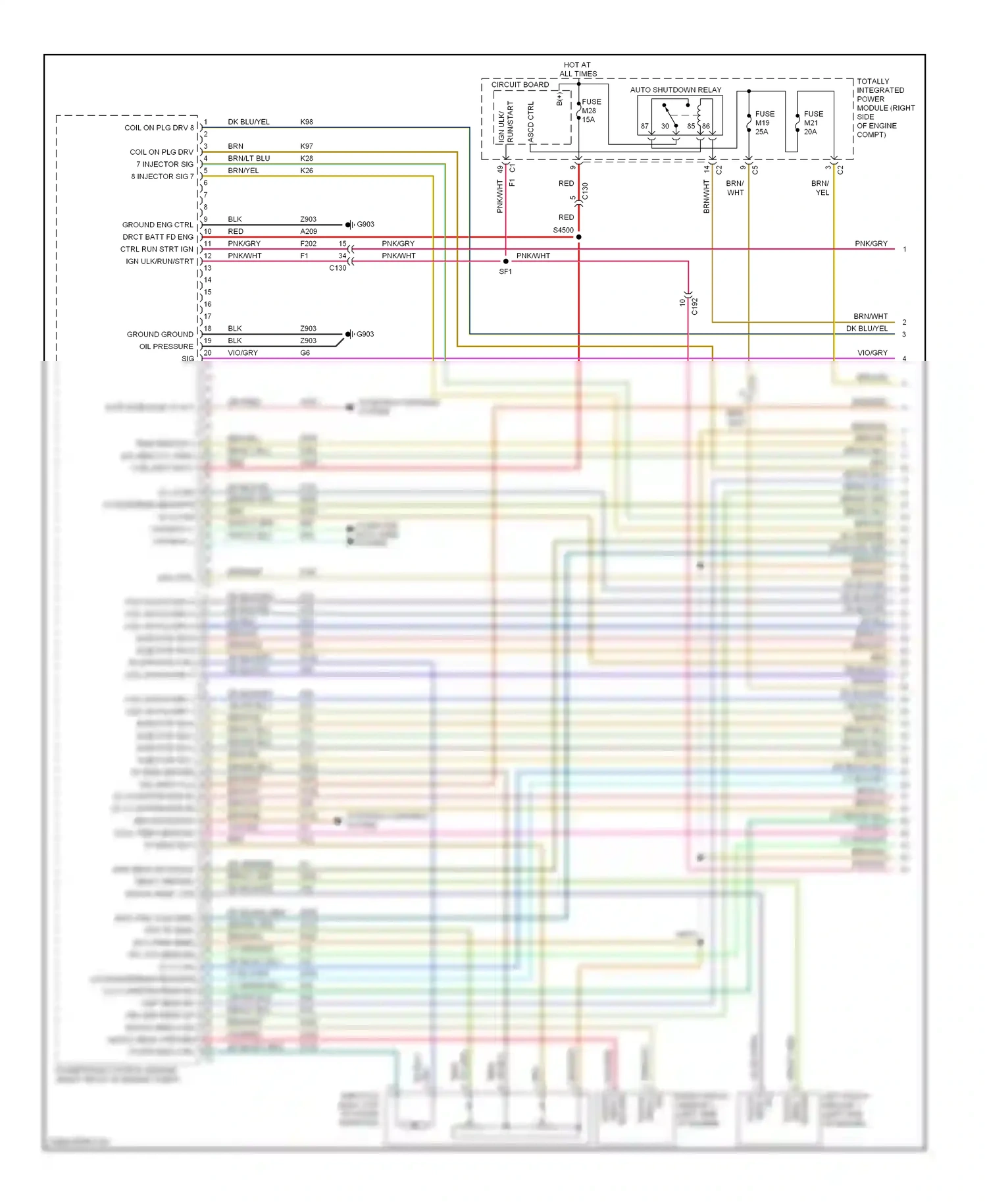 Dodge Durango III (2010-2013) run/start ign ulk/ wiring diagram  (1 of 1)