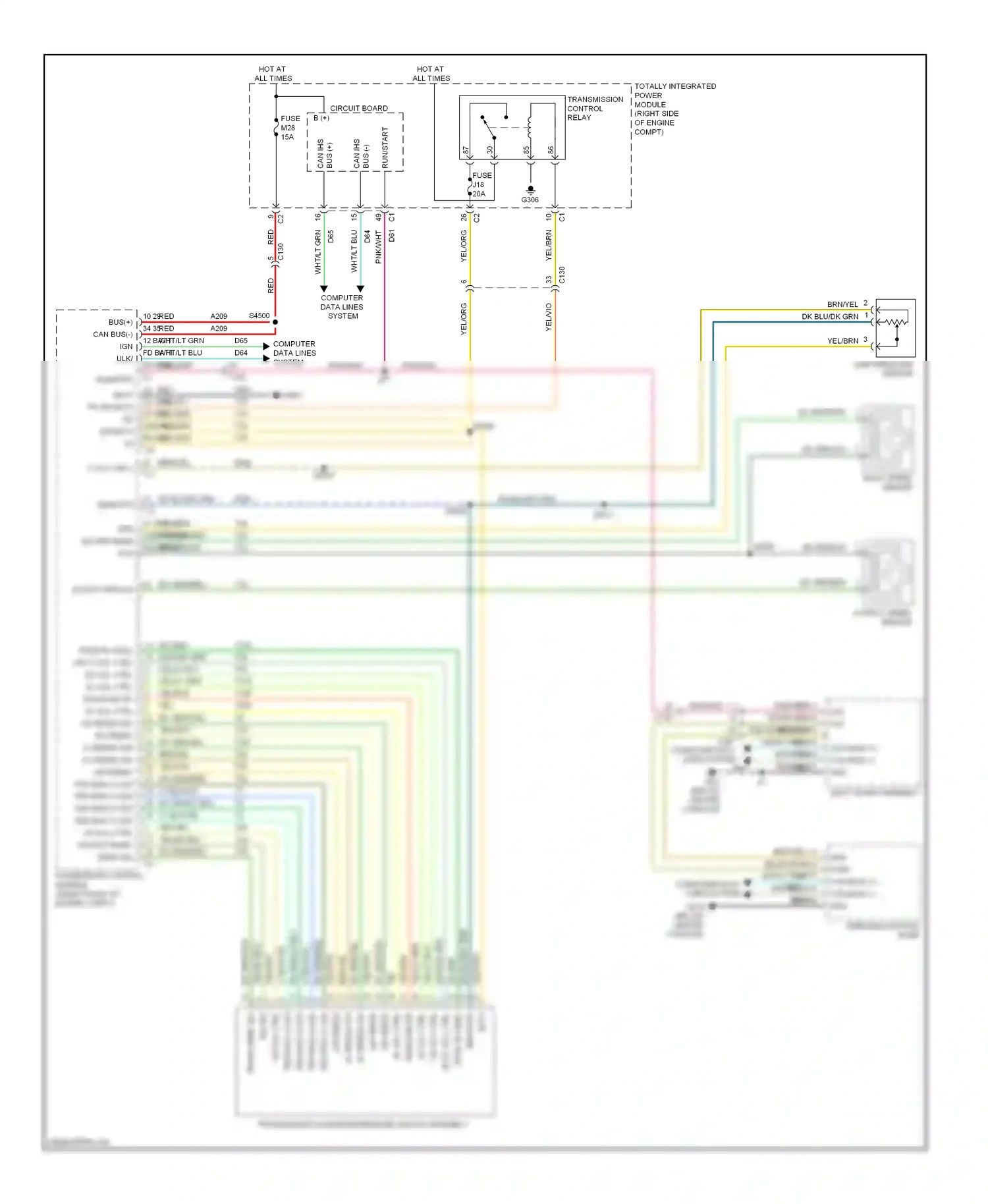 Dodge Durango III (2010-2013) shift lever assembly wiring diagram  (4 of 13)