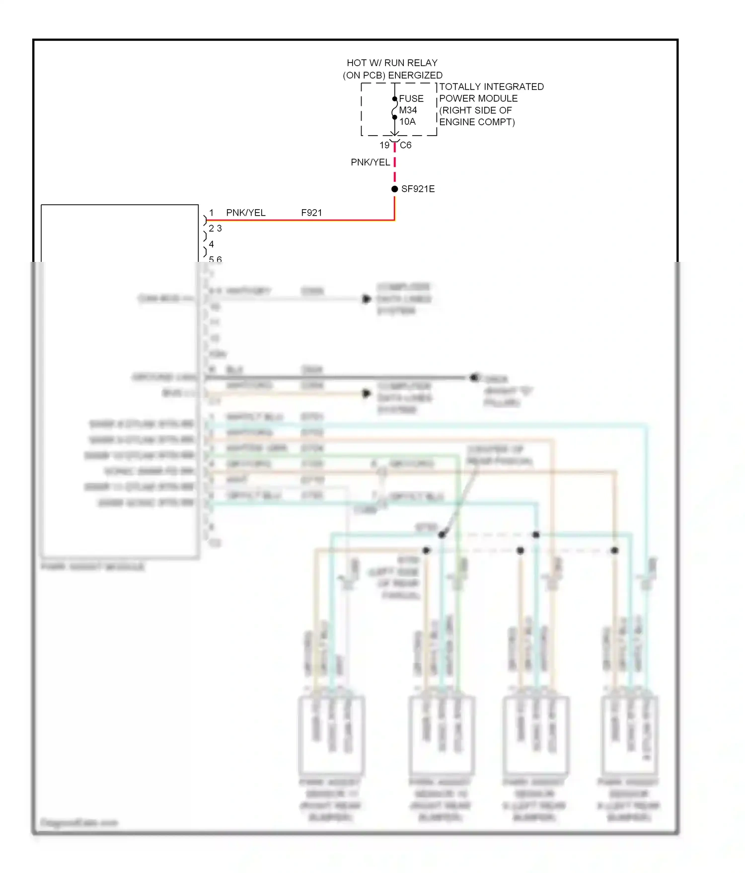 Dodge Durango III (2010-2013) sonic rtn wiring diagram  (1 of 1)