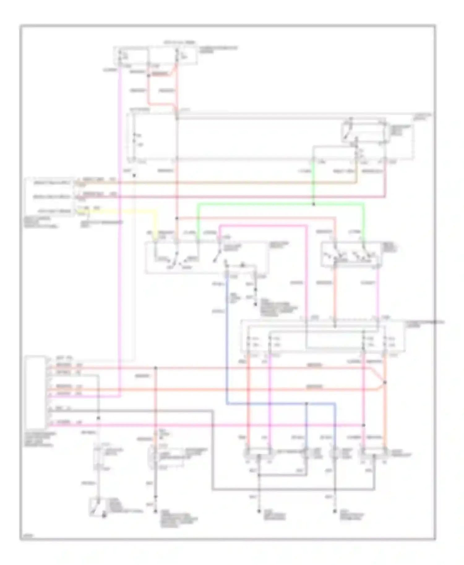 Wiring diagram instrument cluster for Dodge Intrepid I (1992-1997) (4 of 10)