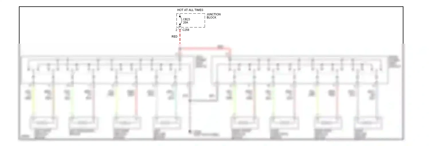Dodge Intrepid I (1992-1997) (left kick panel) wiring diagram  (11 of 13)