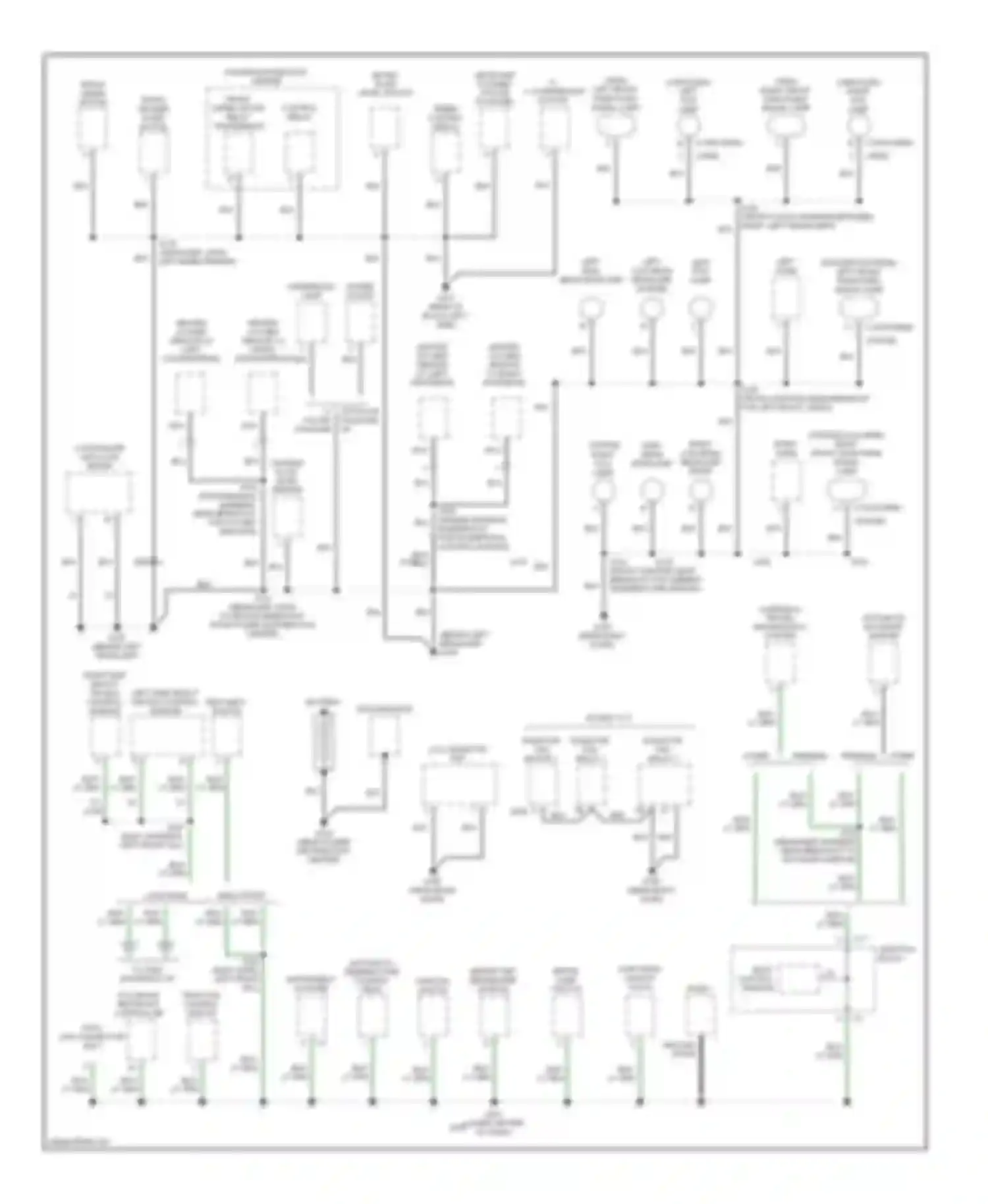 Intrepid Dodge II (1997-2004): Ground distribution circuit (1 of 3)