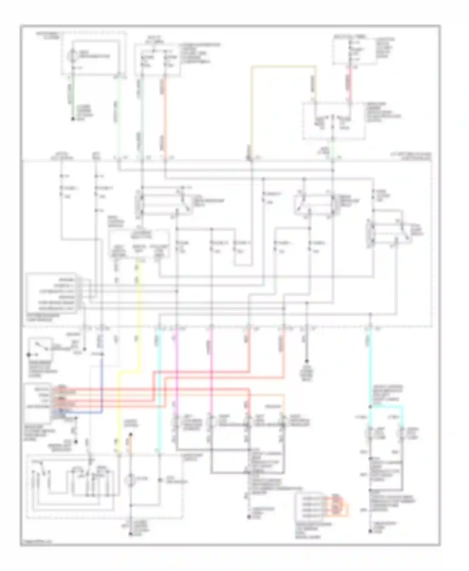Intrepid Dodge II (1997-2004): Headlight circuit, with drl with police option