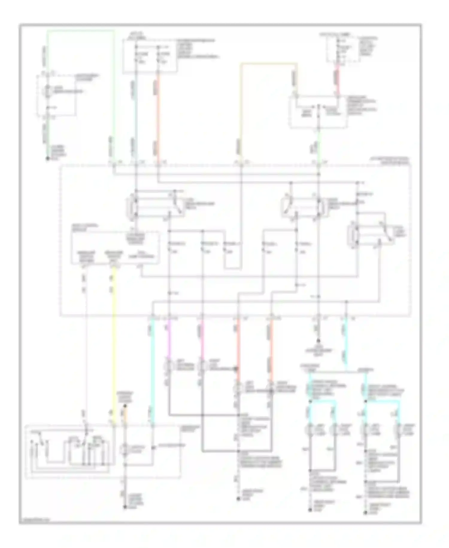 Intrepid Dodge II (1997-2004): Headlight circuit, without drl