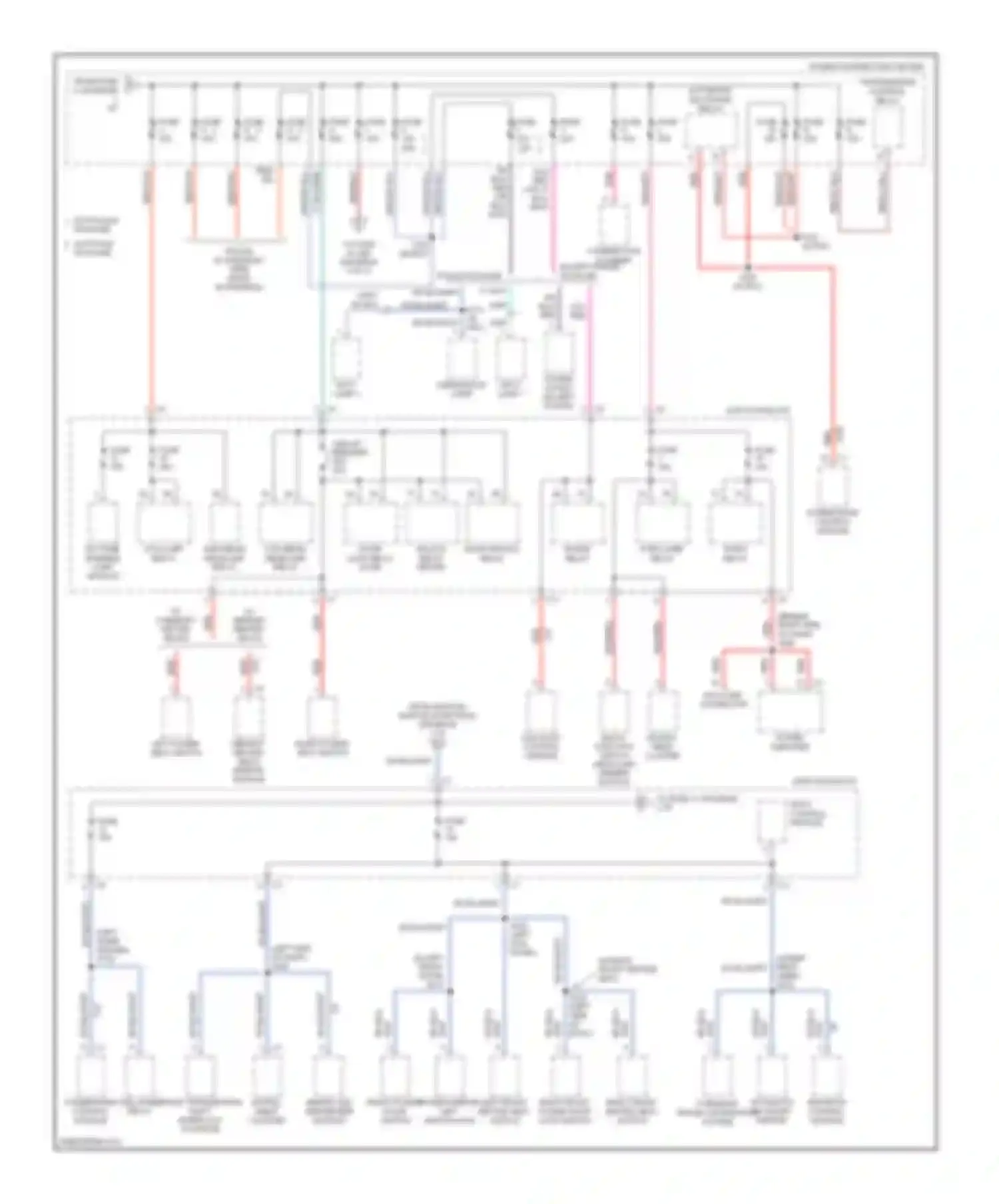 Intrepid Dodge II (1997-2004): Power distribution circuit (2 of 3)