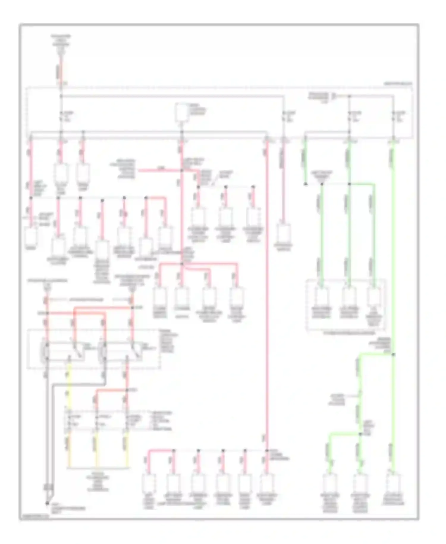 Intrepid Dodge II (1997-2004): Power distribution circuit (3 of 3)