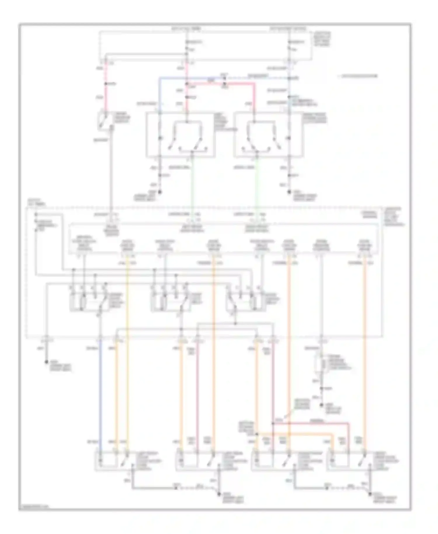 Intrepid Dodge II (1997-2004): Power door lock circuit