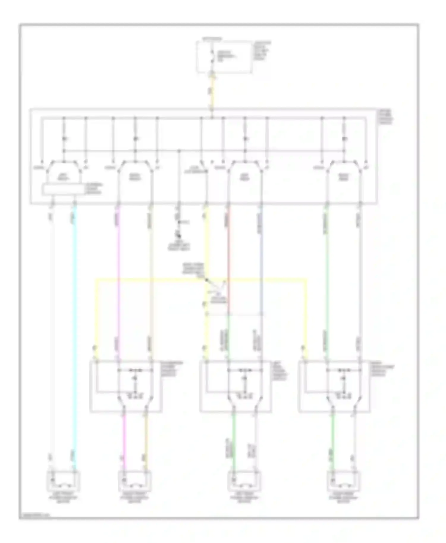 Intrepid Dodge II (1997-2004): Power window circuit