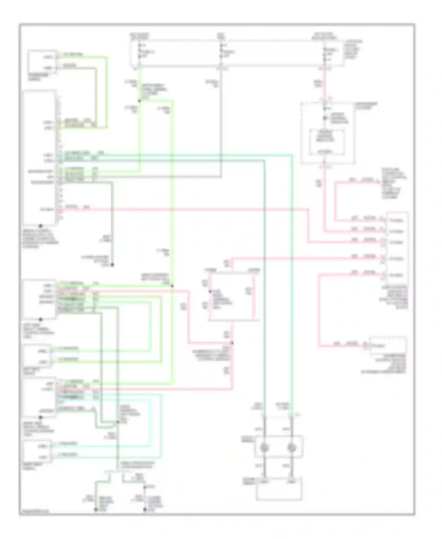 Intrepid Dodge II (1997-2004): Supplemental restraint circuit