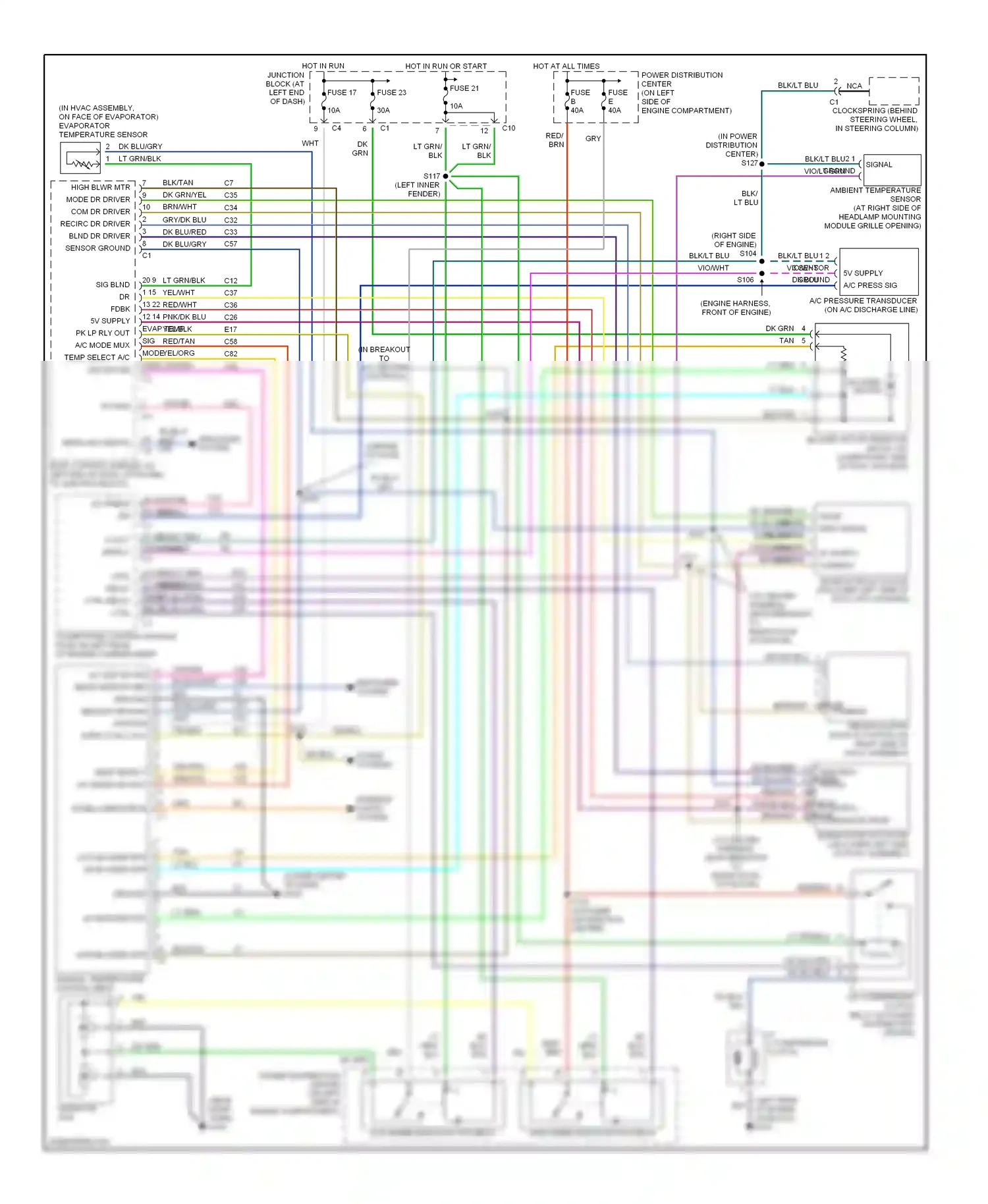 Dodge Intrepid II (1997-2004) common wiring diagram  (1 of 4)