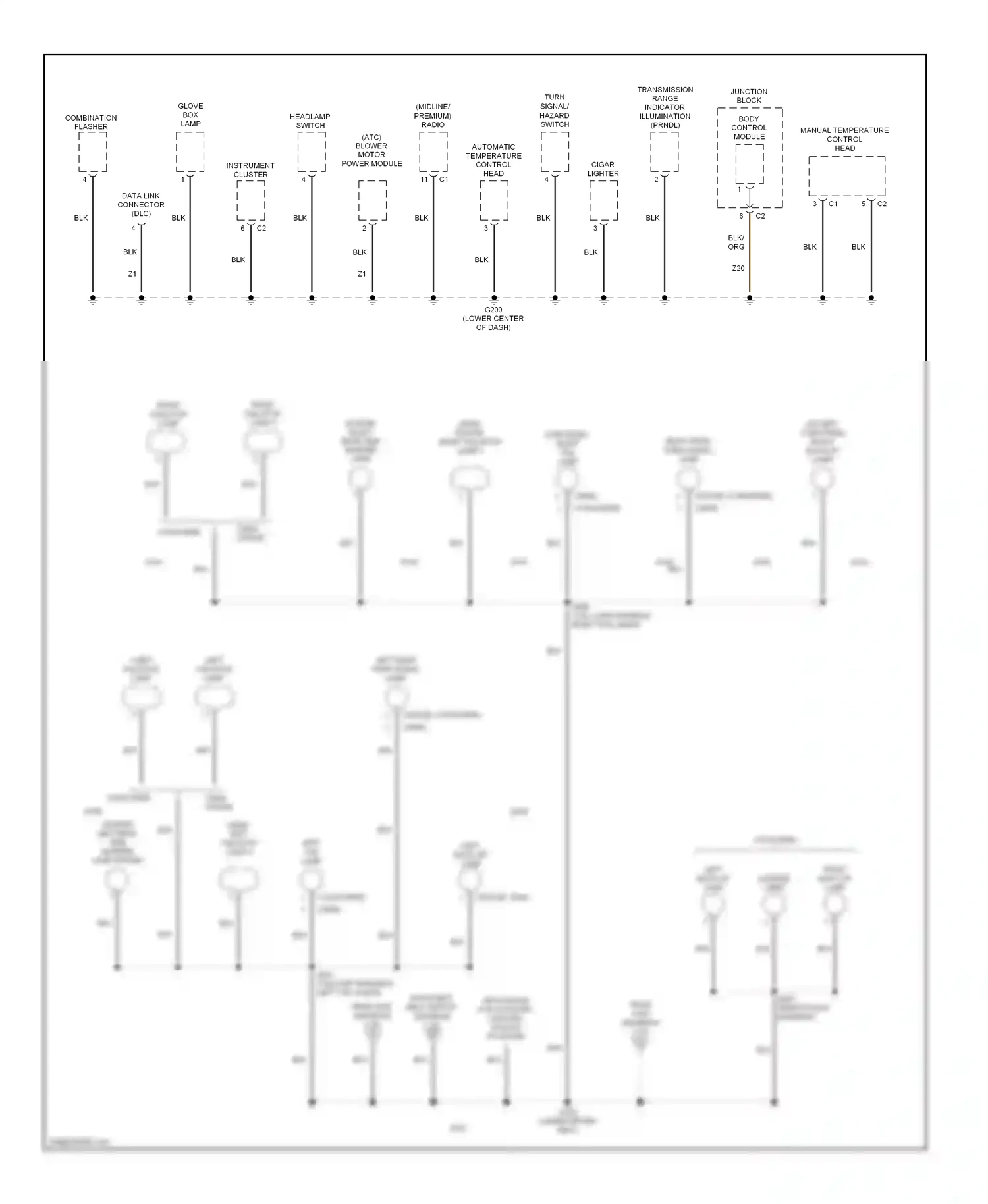 Dodge Intrepid II (1997-2004) from wiring diagram  (1 of 1)