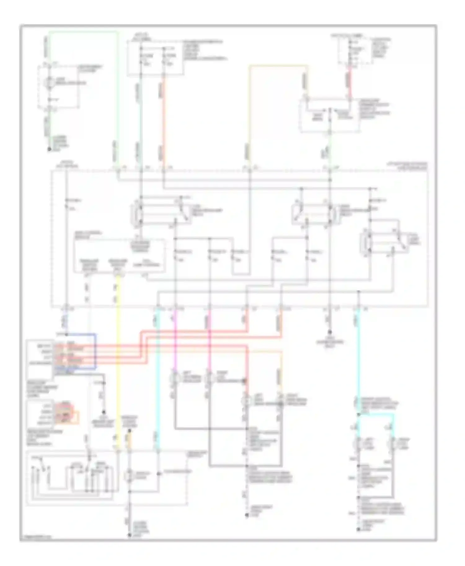 Wiring diagram head auto for Dodge Intrepid II (1997-2004) (3 of 3)