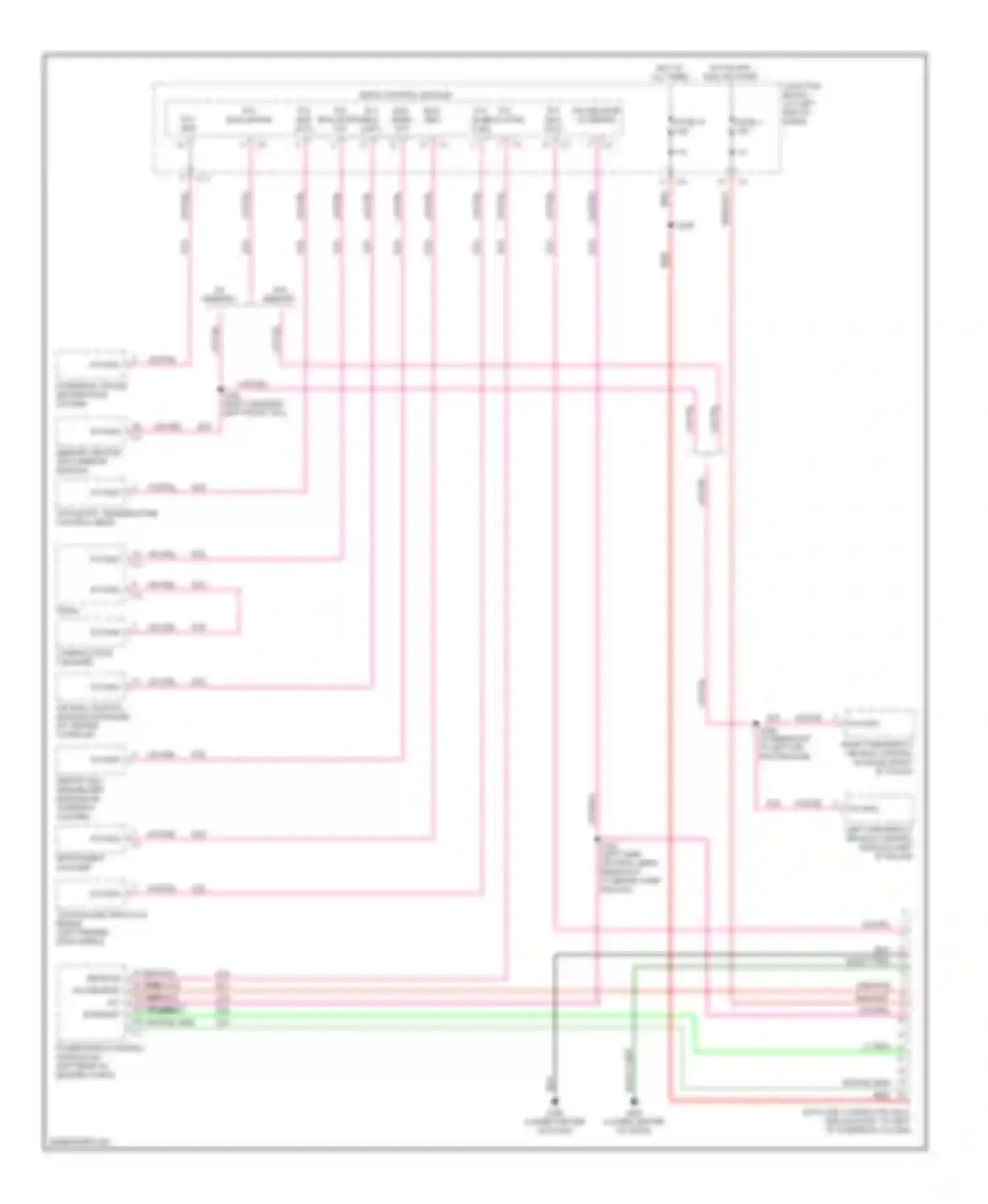 Wiring diagram overhead travel information system for Dodge Intrepid II (1997-2004) (1 of 4)