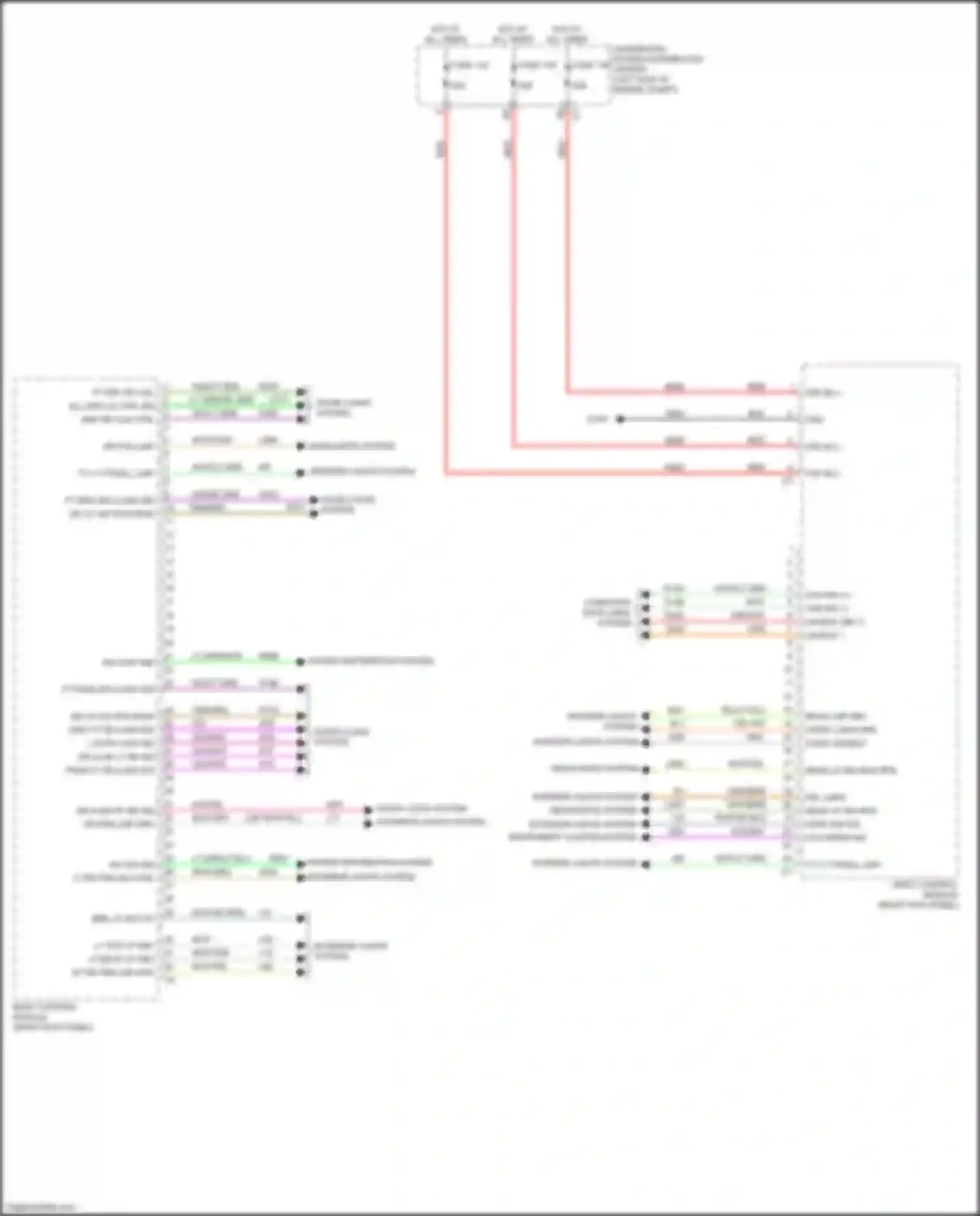 Journey Dodge I facelift (2011-2020): Body control modules circuit (2 of 2)