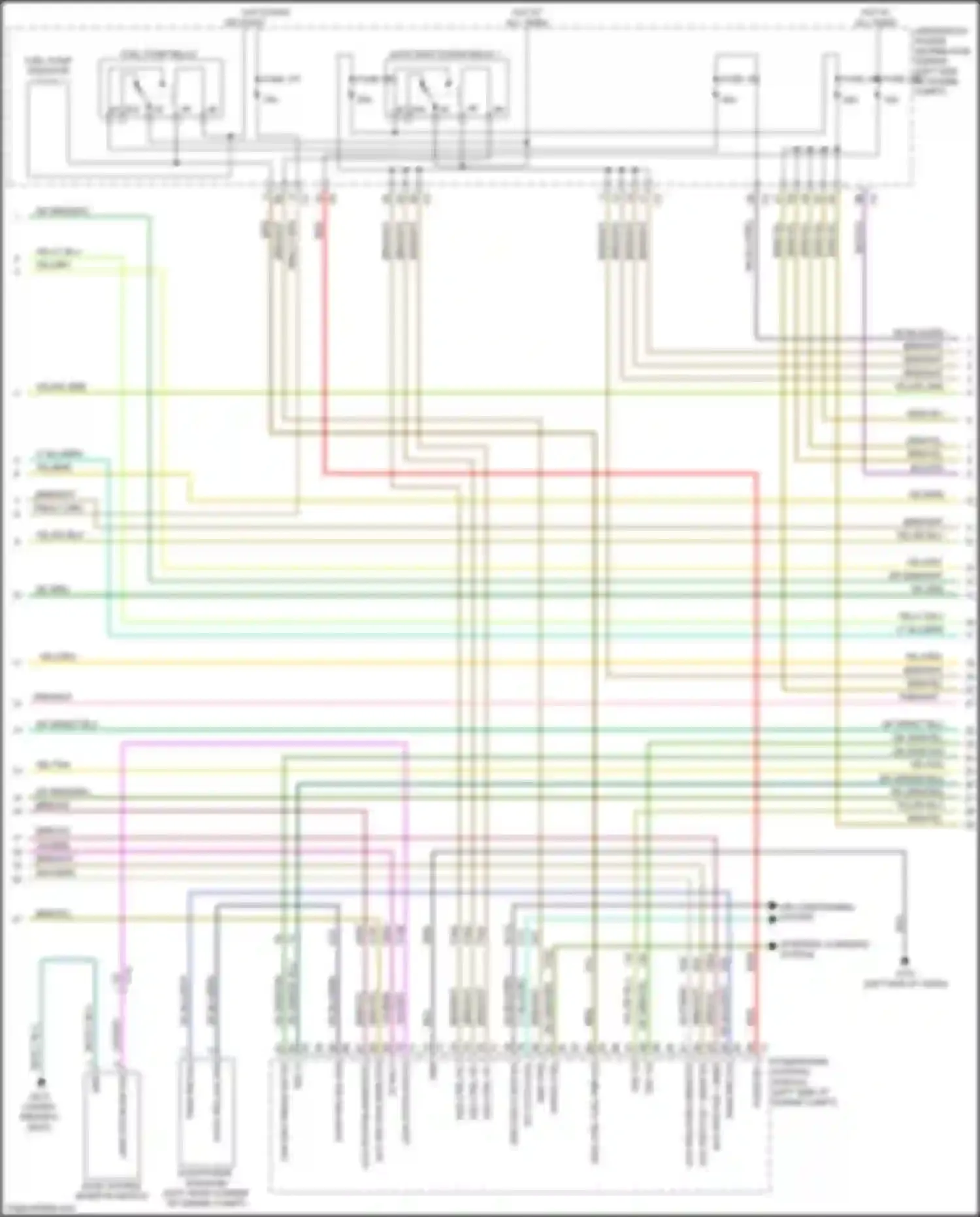 Journey Dodge I facelift (2011-2020): Wiring diagram engine performance 2.4l (2 of 6)