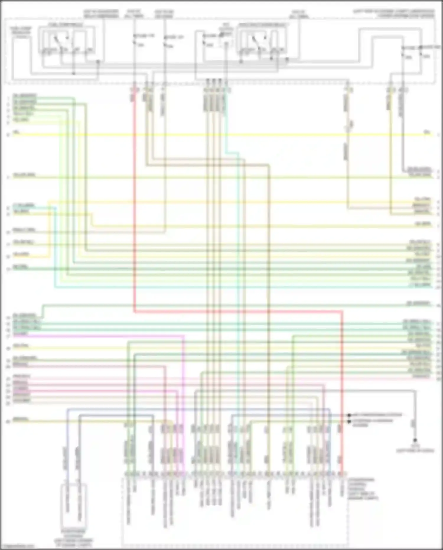 Journey Dodge I facelift (2011-2020): Wiring diagram engine performance 3.6l (2 of 6)