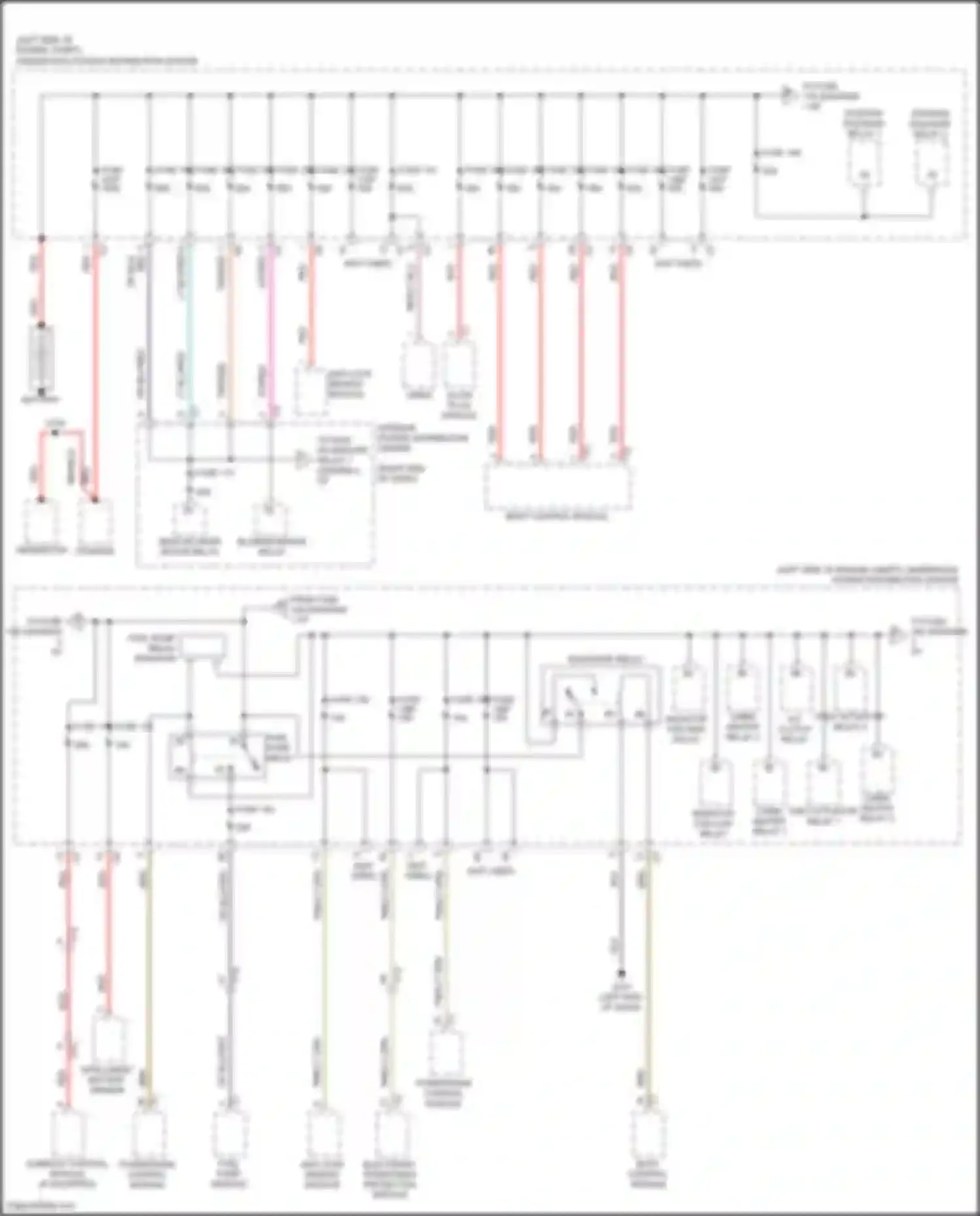 Journey Dodge I facelift (2011-2020): Power distribution circuit (1 of 4)