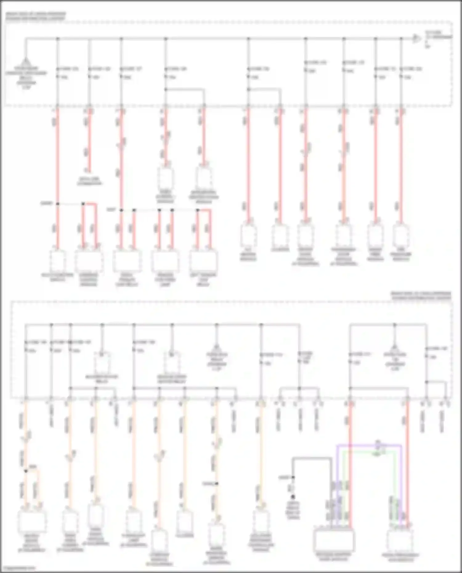 Journey Dodge I facelift (2011-2020): Power distribution circuit (4 of 4)
