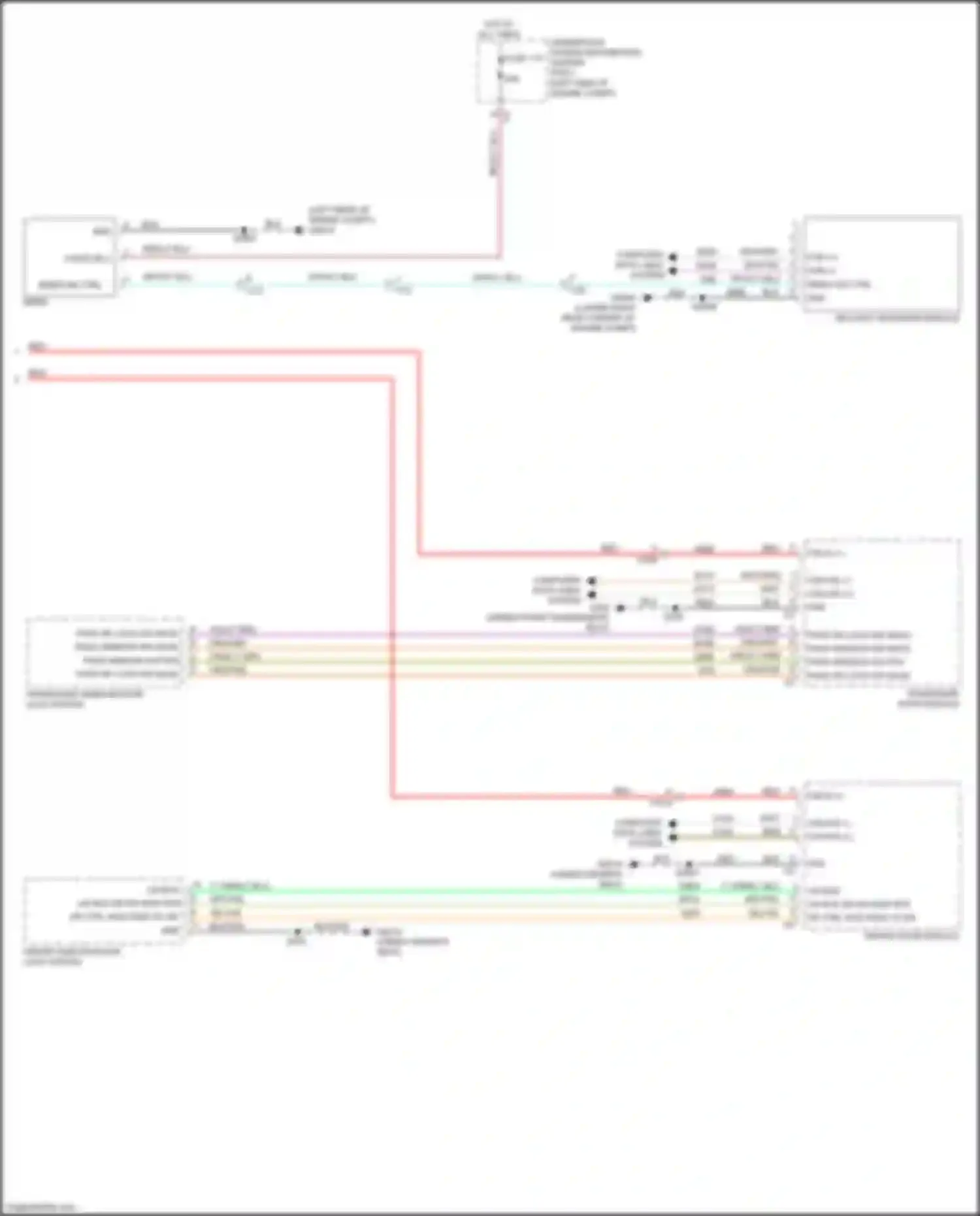 Journey Dodge I facelift (2011-2020): Power door locks circuit (2 of 2)