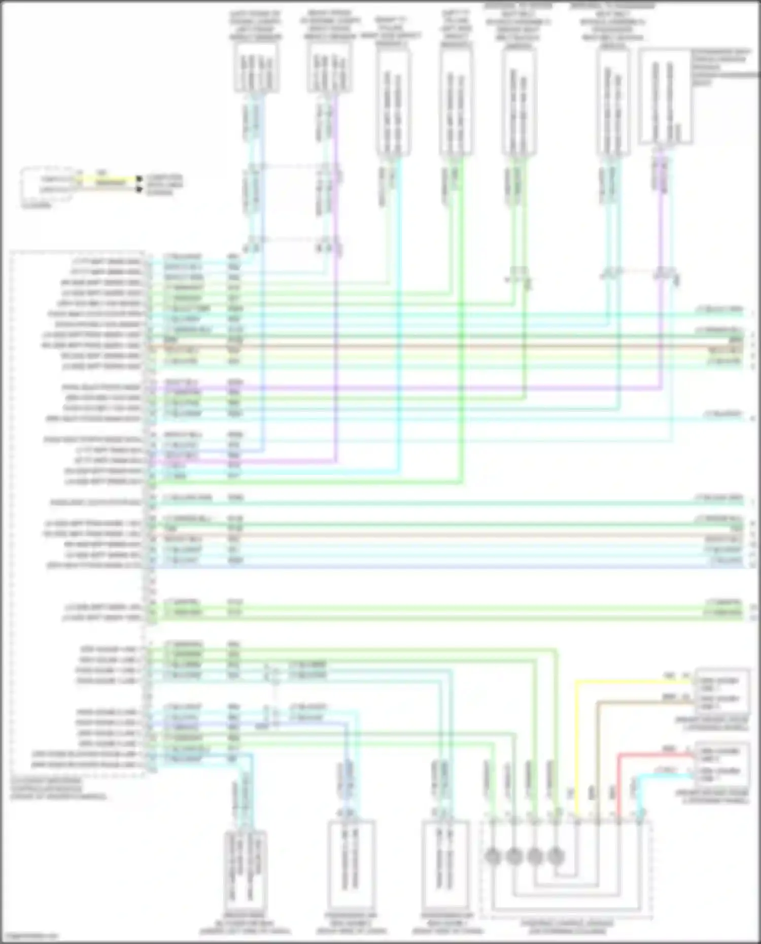 Journey Dodge I facelift (2011-2020): Supplemental restraints circuit (1 of 3)
