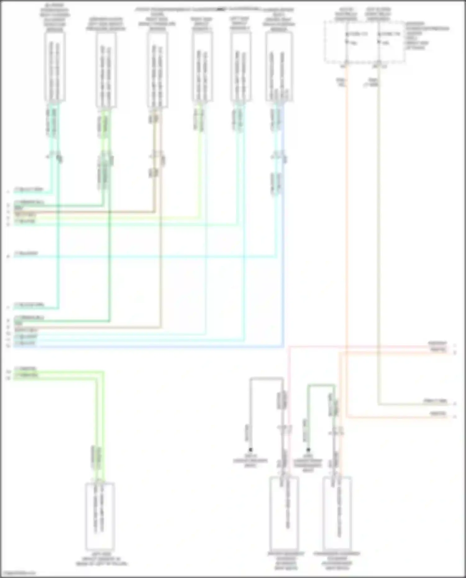 Journey Dodge I facelift (2011-2020): Supplemental restraints circuit (2 of 3)