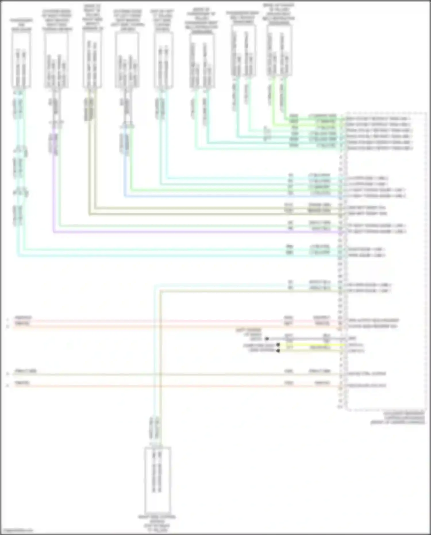 Journey Dodge I facelift (2011-2020): Supplemental restraints circuit (3 of 3)