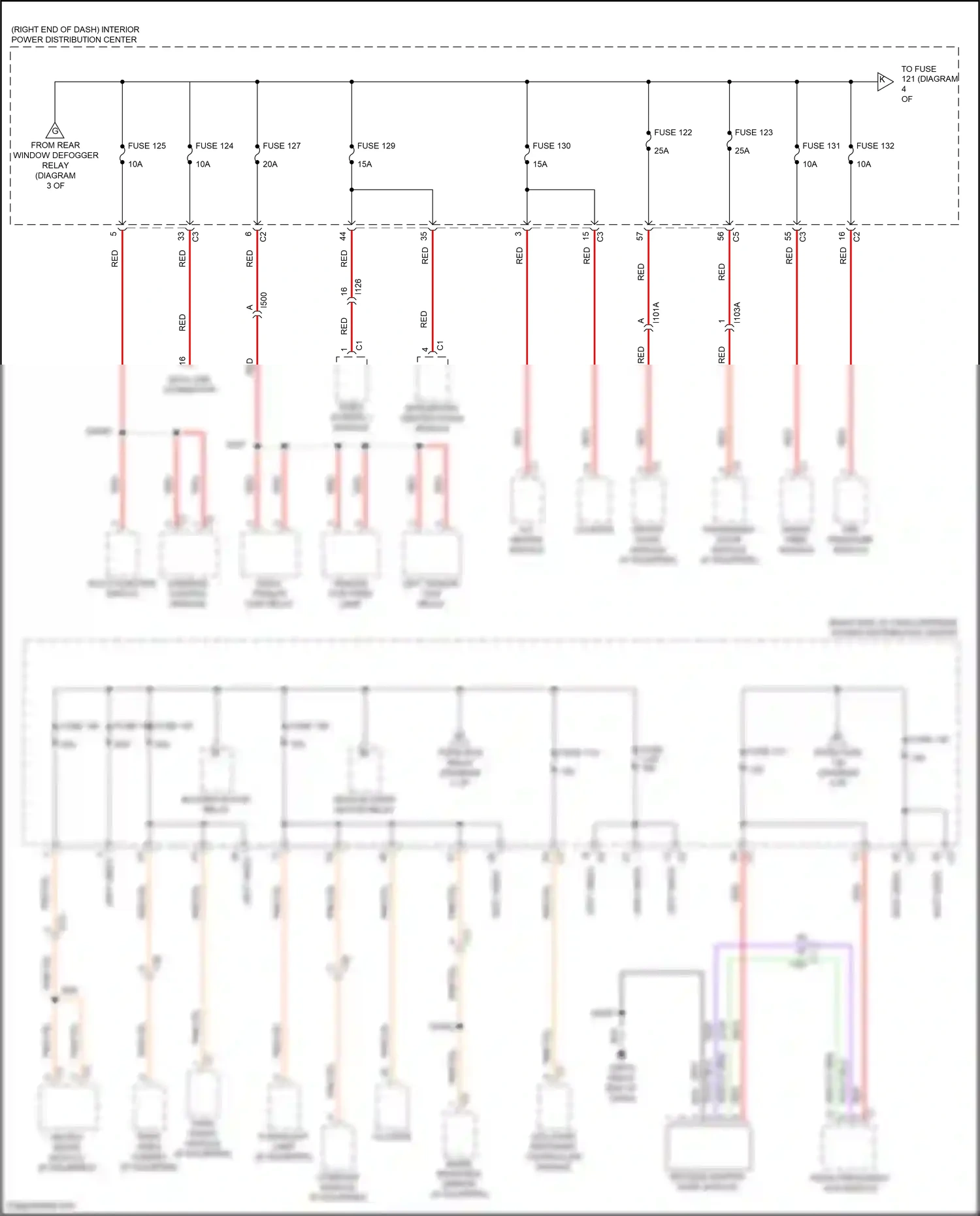 Dodge Journey I facelift (2011-2020) compass module wiring diagram  (2 of 2)