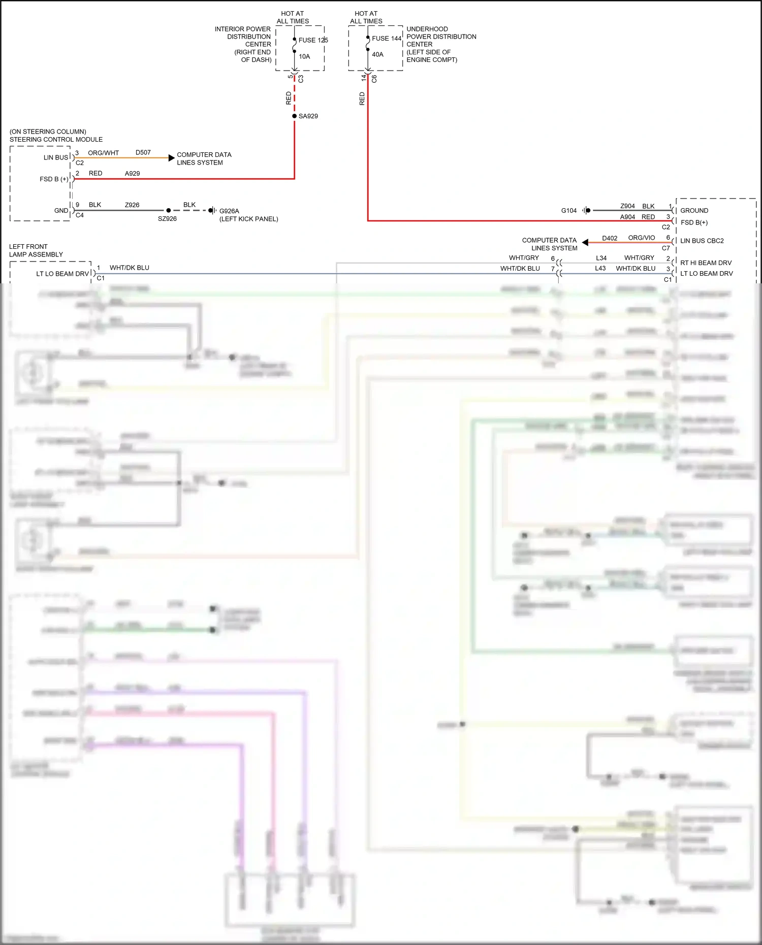Dodge Journey I facelift (2011-2020) computer data lines system wiring diagram  (27 of 53)