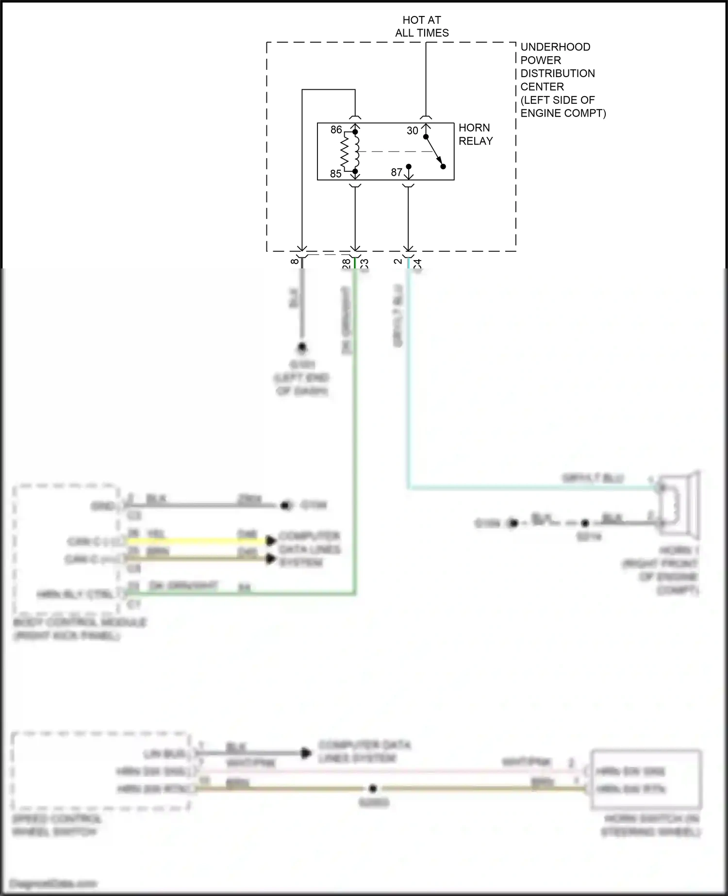 Dodge Journey I facelift (2011-2020) computer data lines system wiring diagram  (5 of 53)