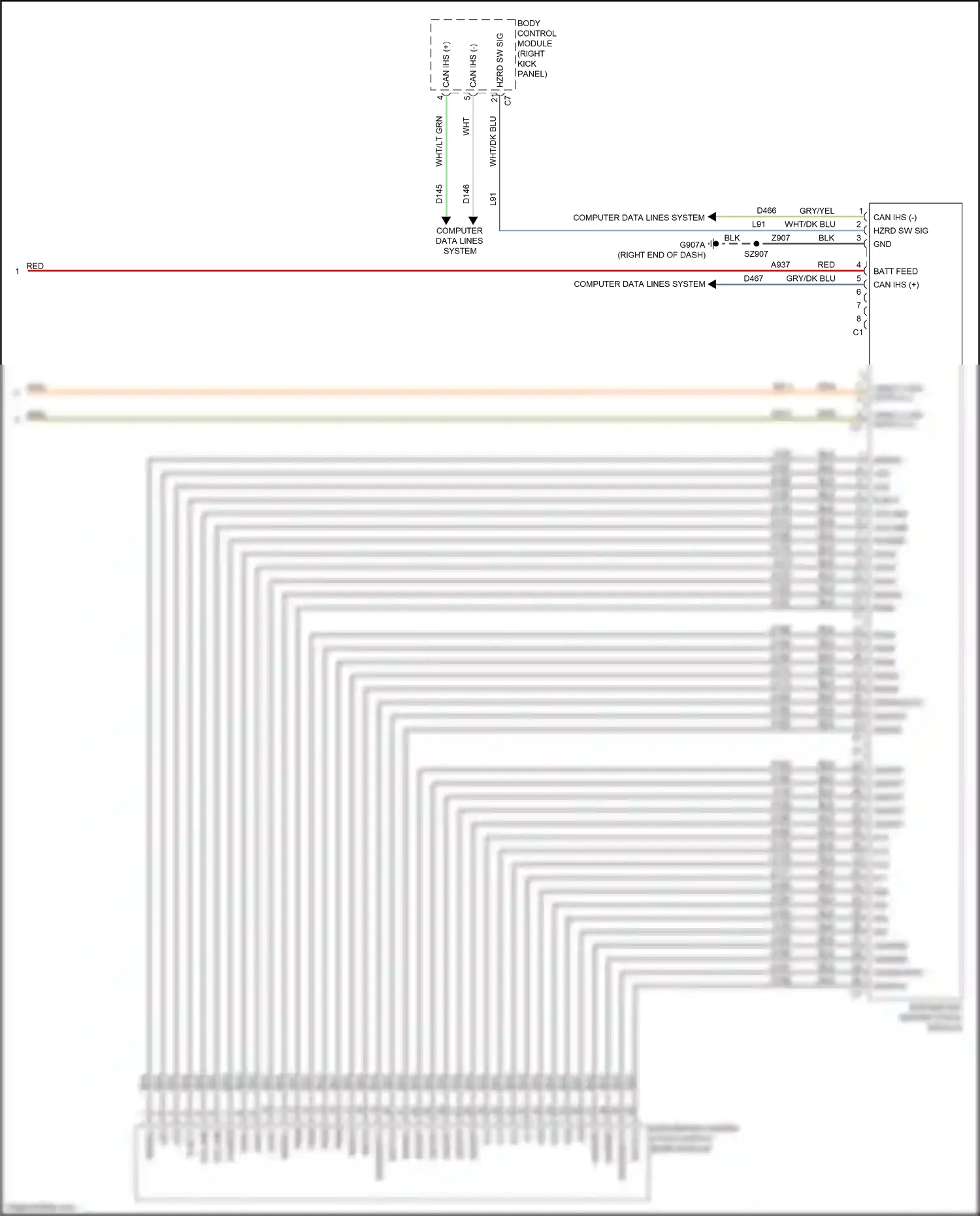 Dodge Journey I facelift (2011-2020) computer data lines system wiring diagram  (19 of 53)