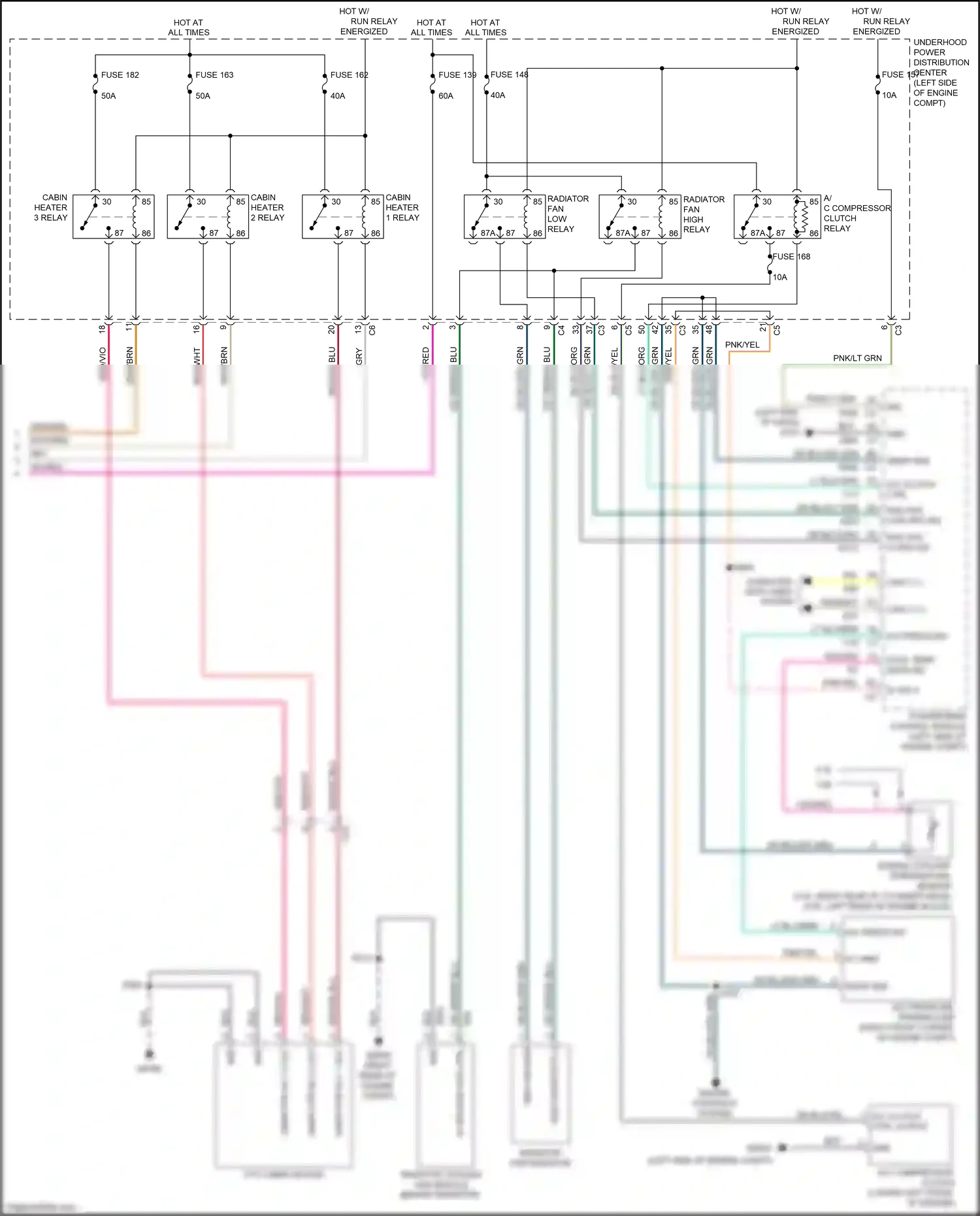 Dodge Journey I facelift (2011-2020) engine controls system wiring diagram  (1 of 5)