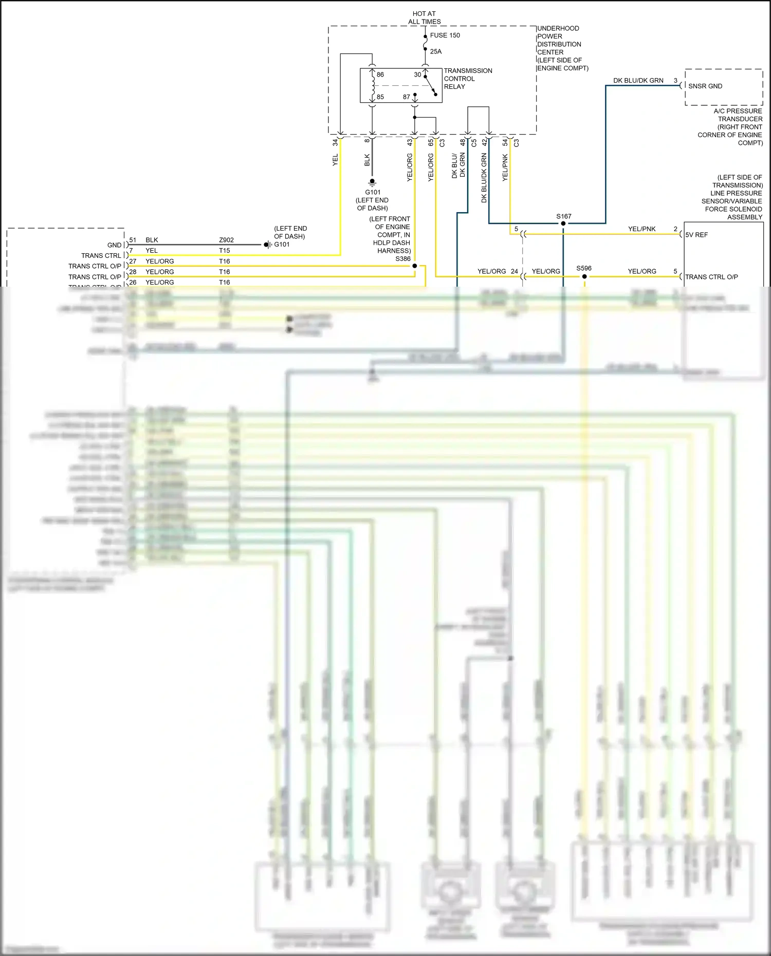 Dodge Journey I facelift (2011-2020) input speed sensor wiring diagram  (1 of 5)
