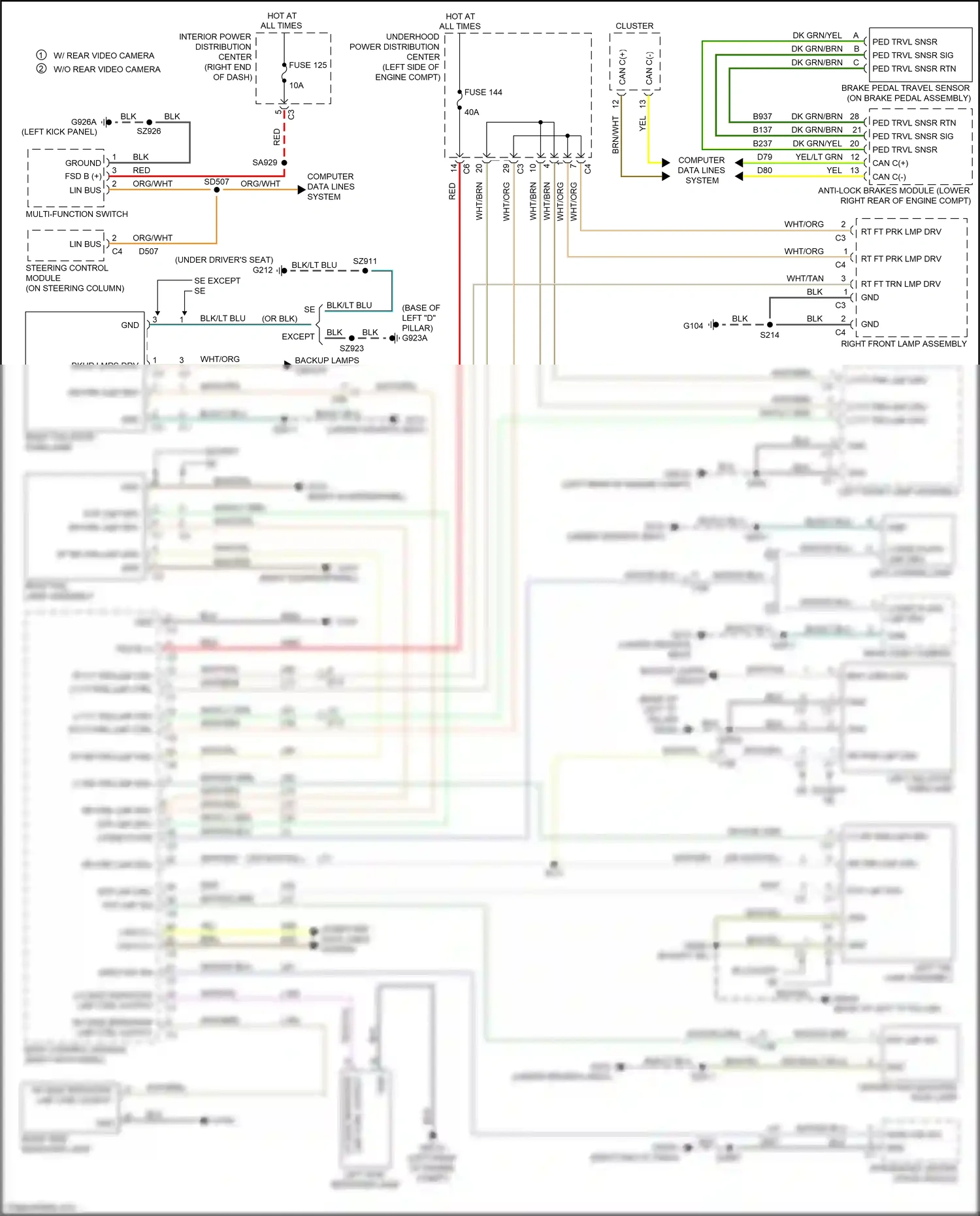 Dodge Journey I facelift (2011-2020) multi- function switch wiring diagram  (3 of 7)