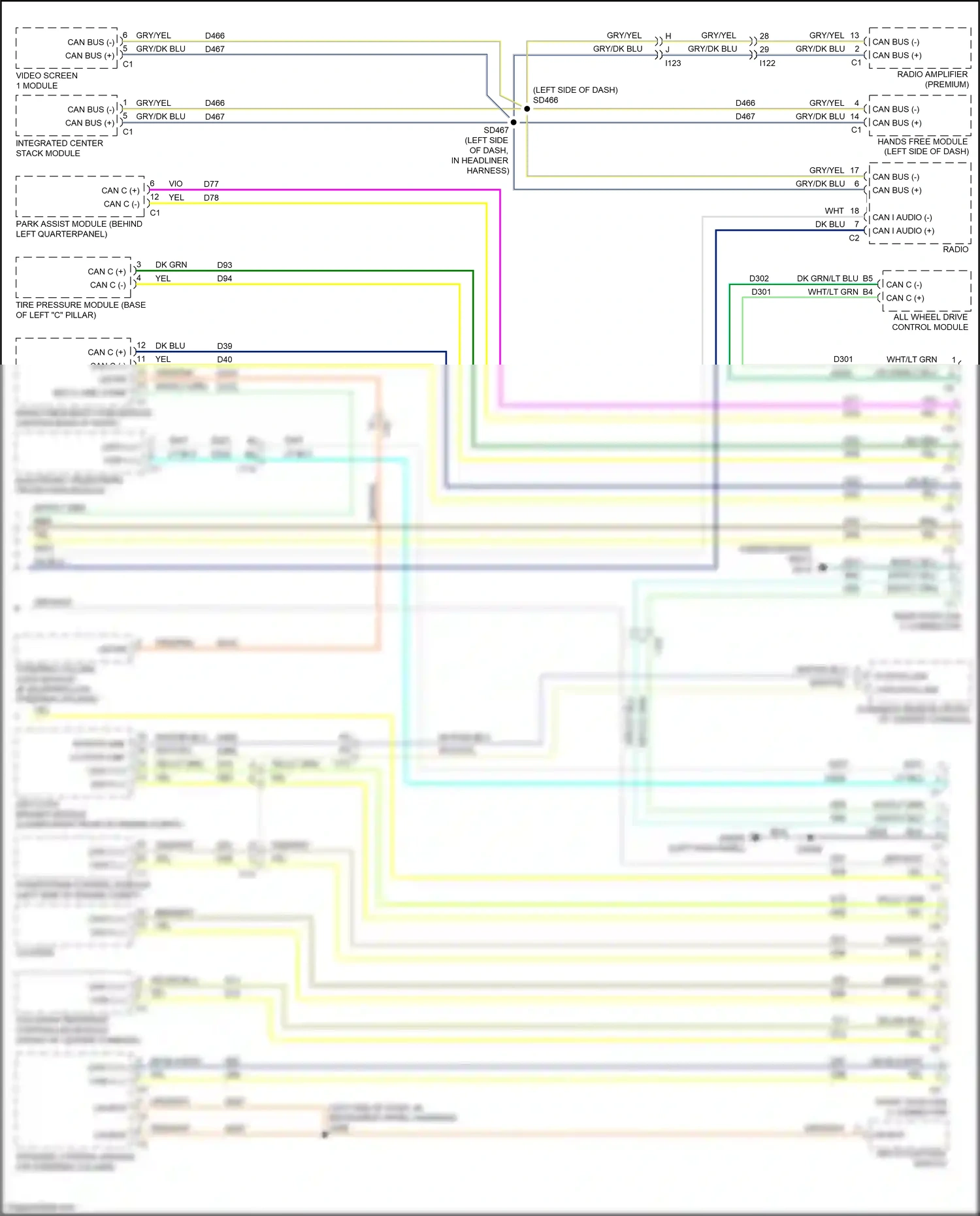 Dodge Journey I facelift (2011-2020) multi- function switch wiring diagram  (1 of 7)