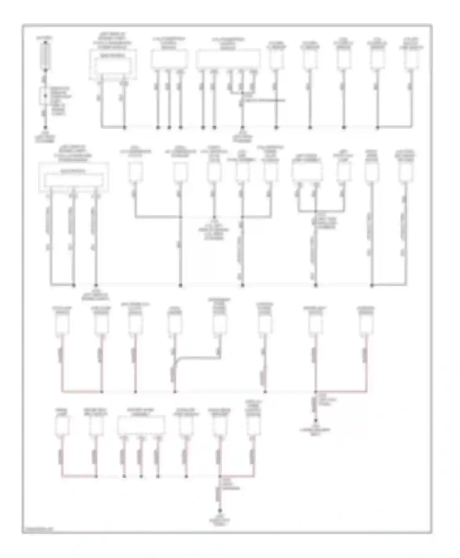 Journey Dodge I (2007-2011): Ground distribution circuit (1 of 4)