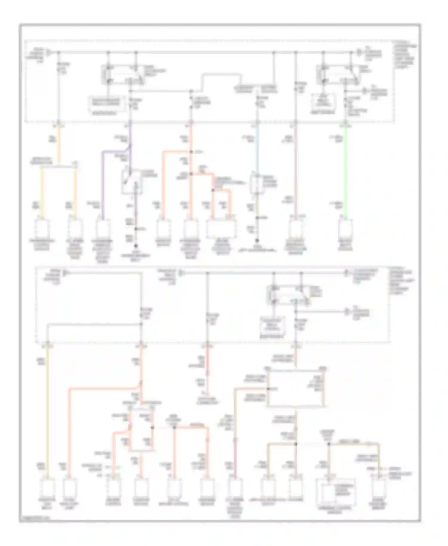 Journey Dodge I (2007-2011): Power distribution circuit (2 of 3)